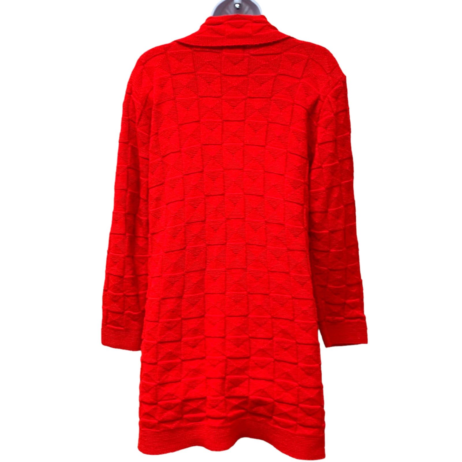 Vintage VINTAGE Milrank California Cardigan Ladies L/XL Red Knit with Pocket Size L / US 10 / IT 46 - 2 Thumbnail