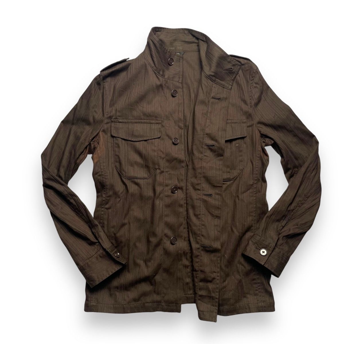 Yohji Yamamoto INED HOMME YOHJI YAMAMOTO STRIPES BUTTON UP FIELD JACKET Size US M / EU 48-50 / 2 - 12 Thumbnail