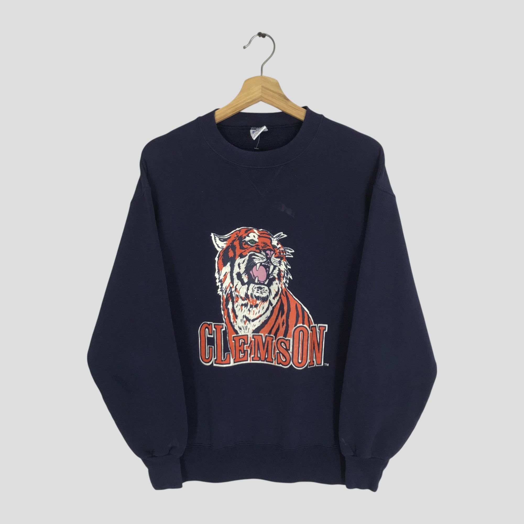 NCAA Vintage 90's Clemson Tigers Ncaa Blue sweatshirt- 649 Size US M / EU 48-50 / 2 - 3 Thumbnail