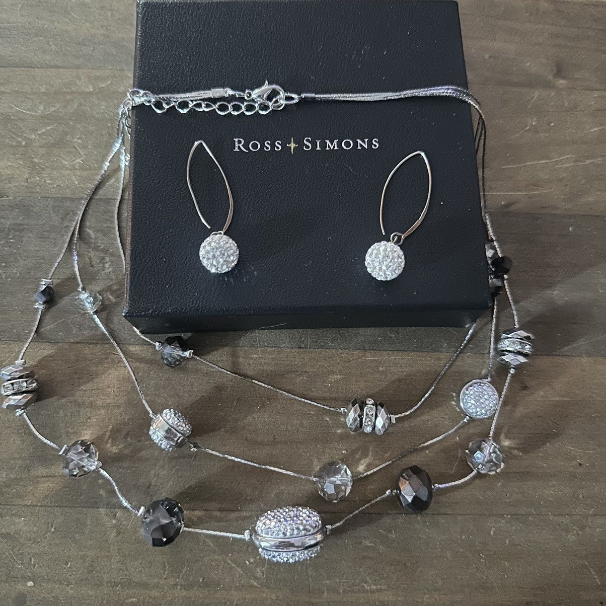 Other Ross + Simmons layered paved bead necklace and earrings set Size ONE SIZE - 7 Thumbnail