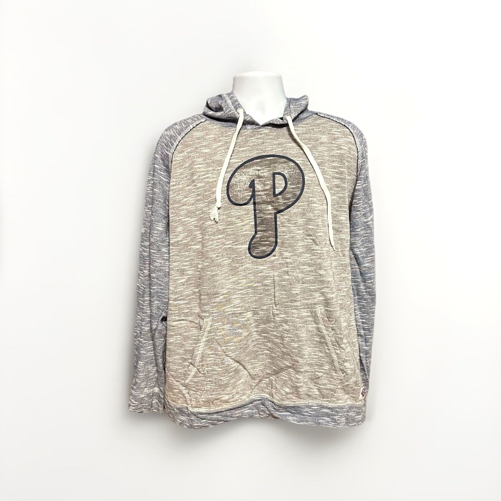 Vintage Philadelphia Phillies Hoodie Pullover Men XL Two Tone Gray Kangaroo Pocket Shirt? Size US XL / EU 56 / 4 - 4 Thumbnail