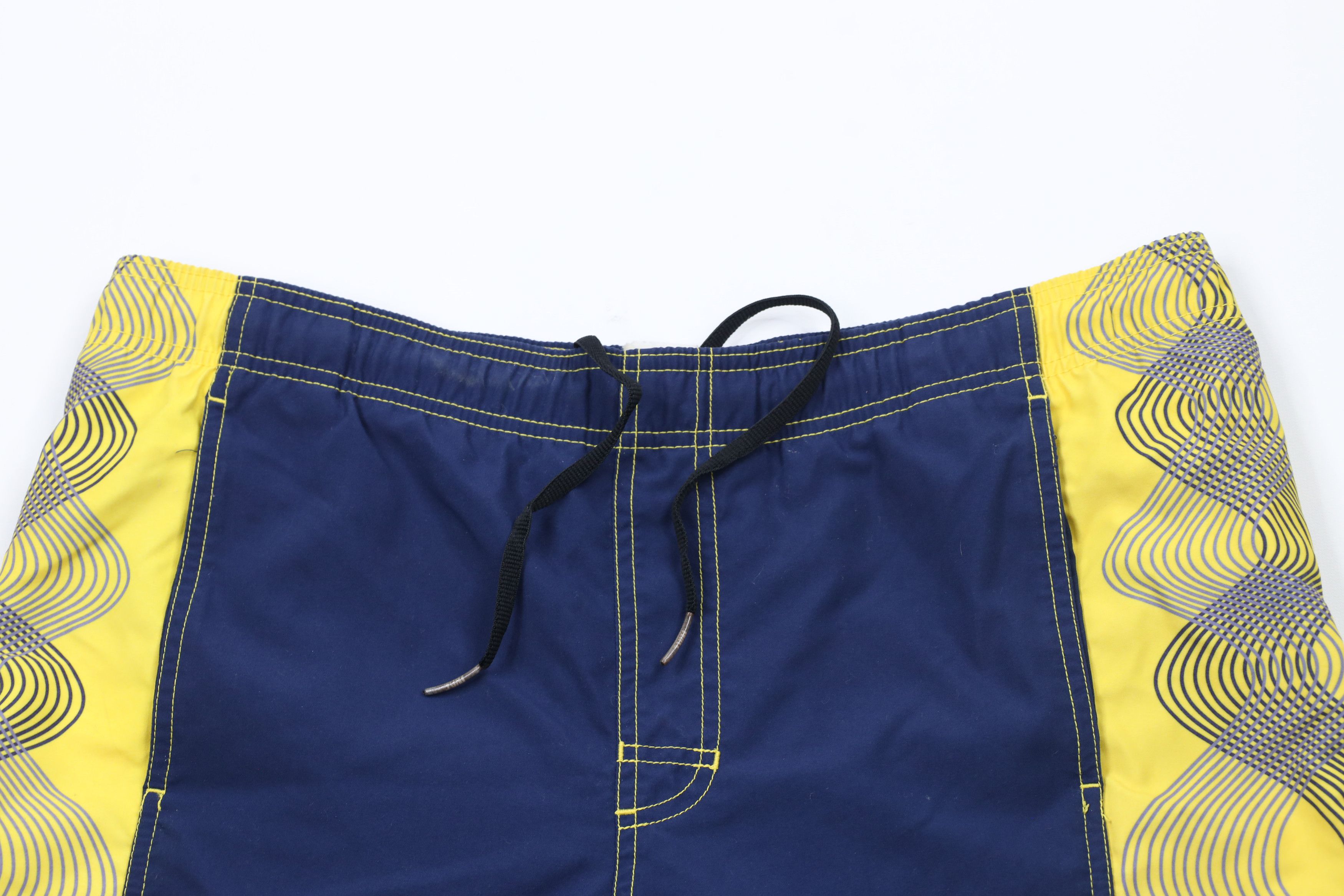 Nike × Vintage Vintage Nike Mini Swoosh Abstract Lined Shorts Swim Trunks Size US 32 / EU 48 - 2 Thumbnail