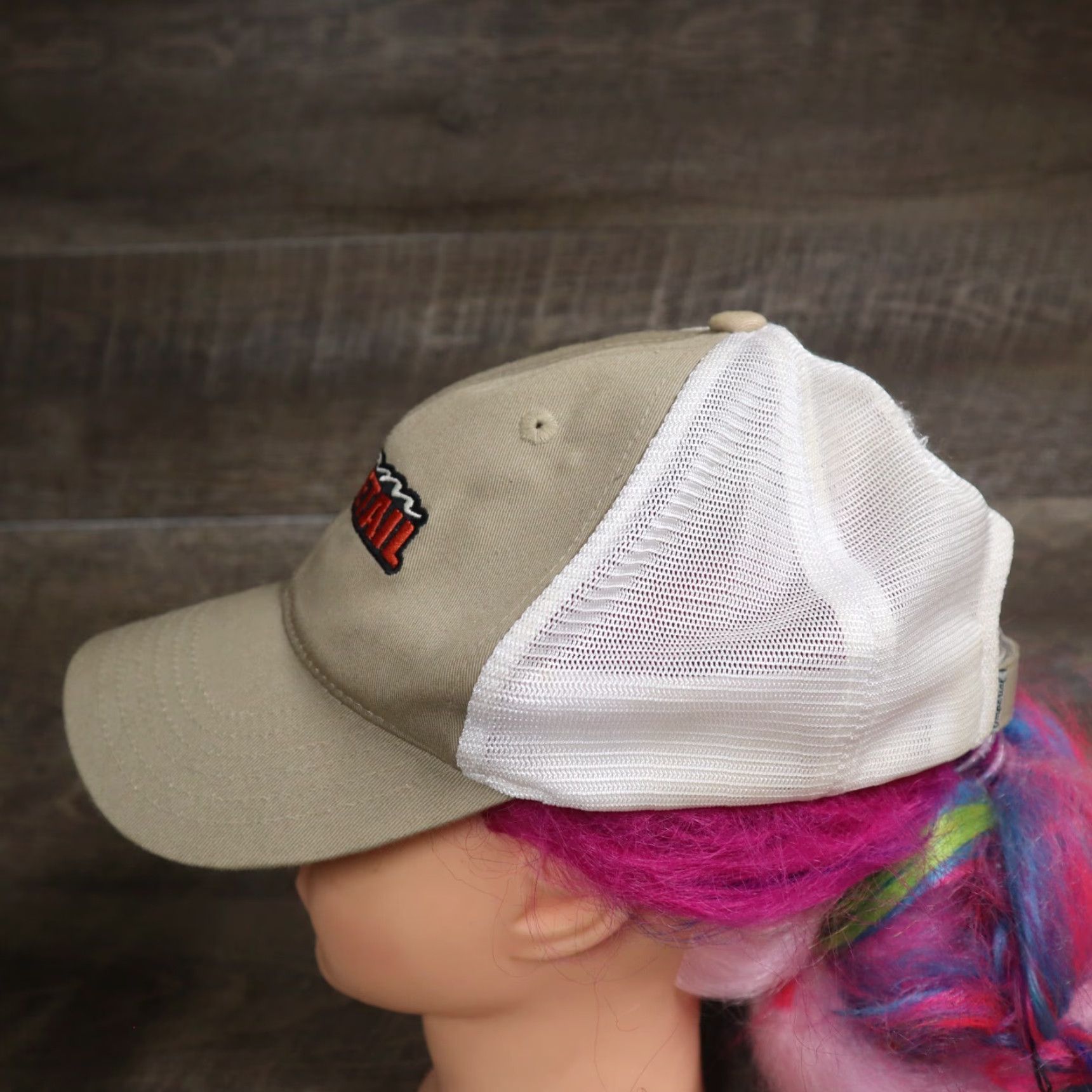 Logo 7 Whitetails Hat Baseball Cap Adjustable Mens Tan Cotton Canvas Deer Logo Hunting Size ONE SIZE - 5 Thumbnail