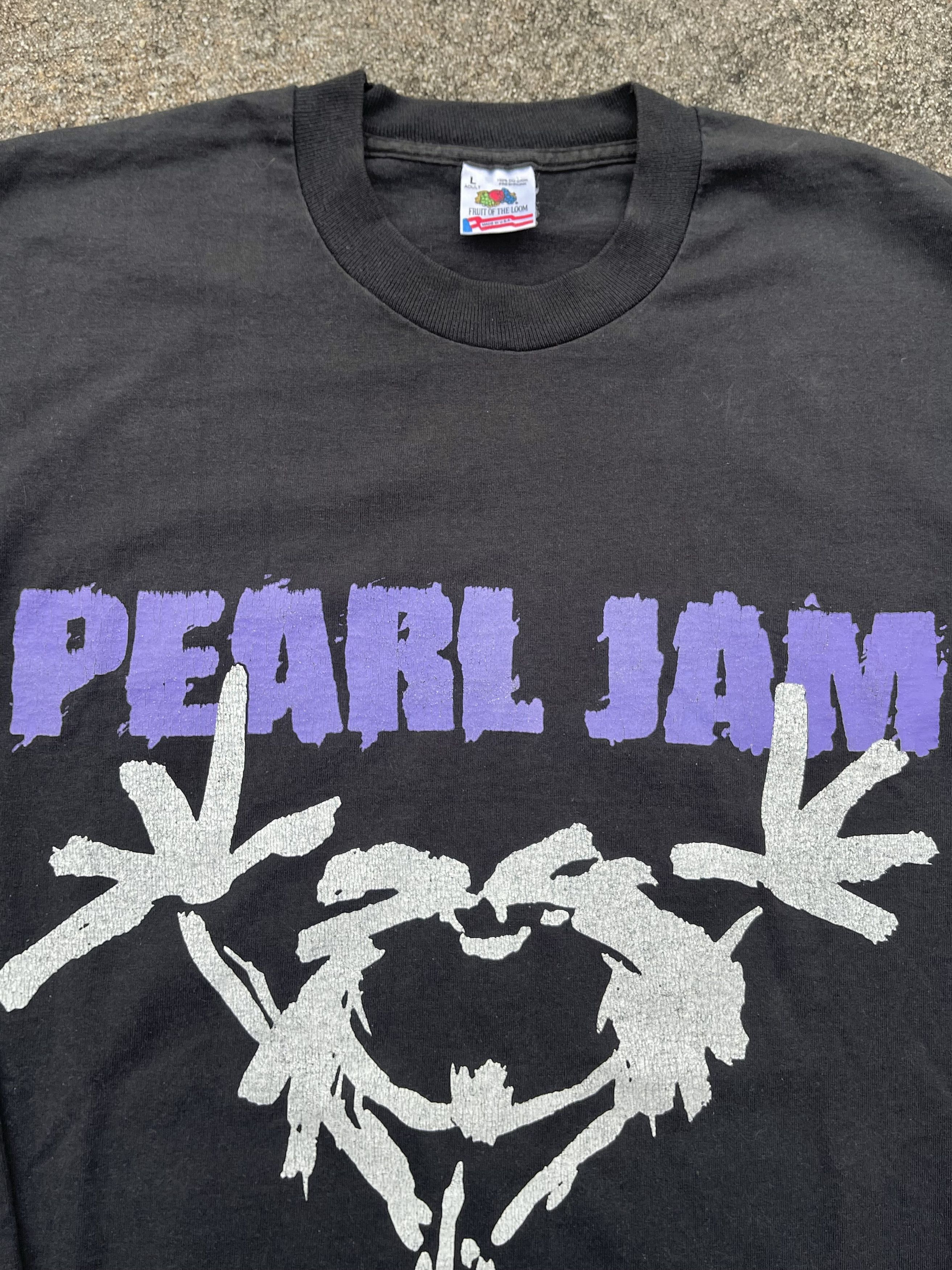 Band Tees × Vintage 1992 Pearl Jam Alive Tour Rock Band Long Sleeve T-Shirt Size US XL / EU 56 / 4 - 2 Thumbnail