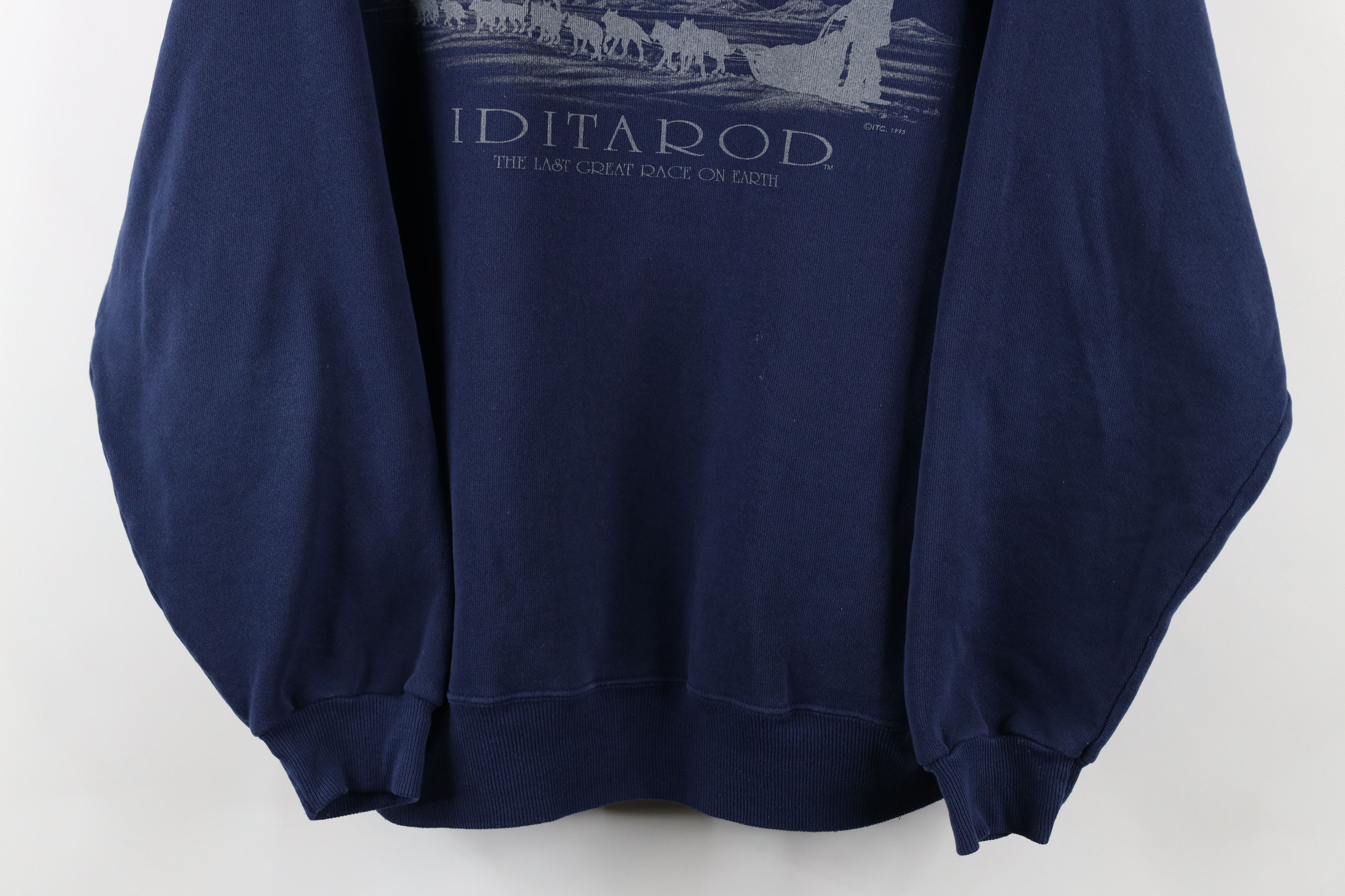 Vintage Vintage 90s Streetwear Iditarod Dog Race Sweatshirt USA Size US L / EU 52-54 / 3 - 3 Thumbnail