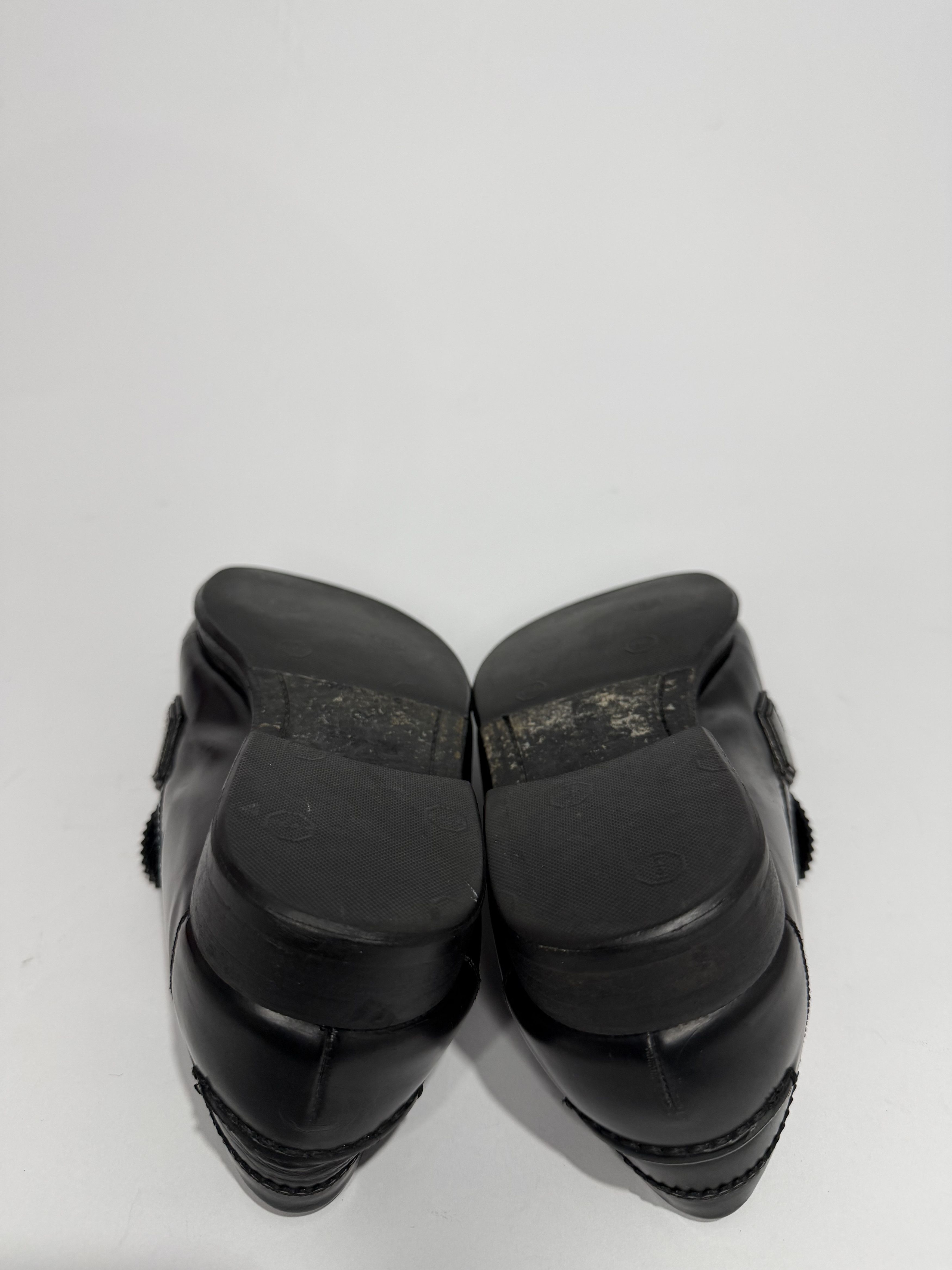 Louis Vuitton Louis Vuitton Black Glossy Leather Dress Loafers Size US 9.5 / EU 42-43 - 8 Thumbnail