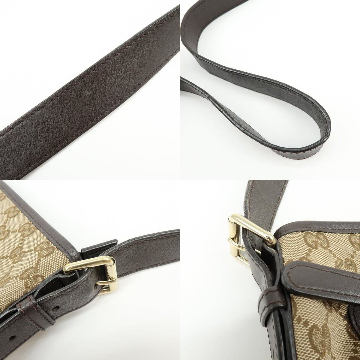 Gucci Gucci GG Canvas Shoulder Bag Beige Size ONE SIZE - 4 Thumbnail