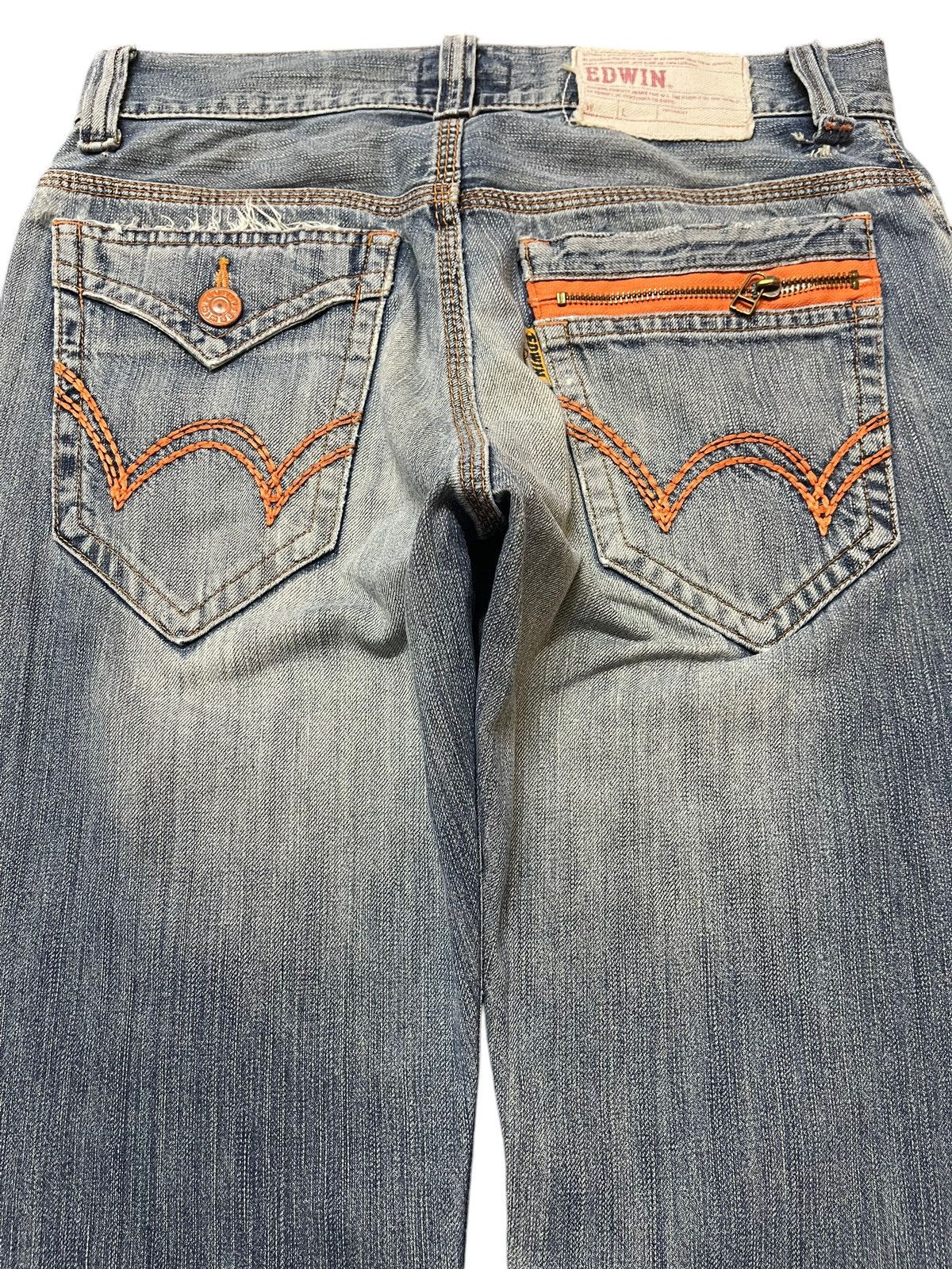 Edwin Vintage Edwin Blue Faded Wash Distressed Style Jeans Size US 30 / EU 46 - 5 Thumbnail