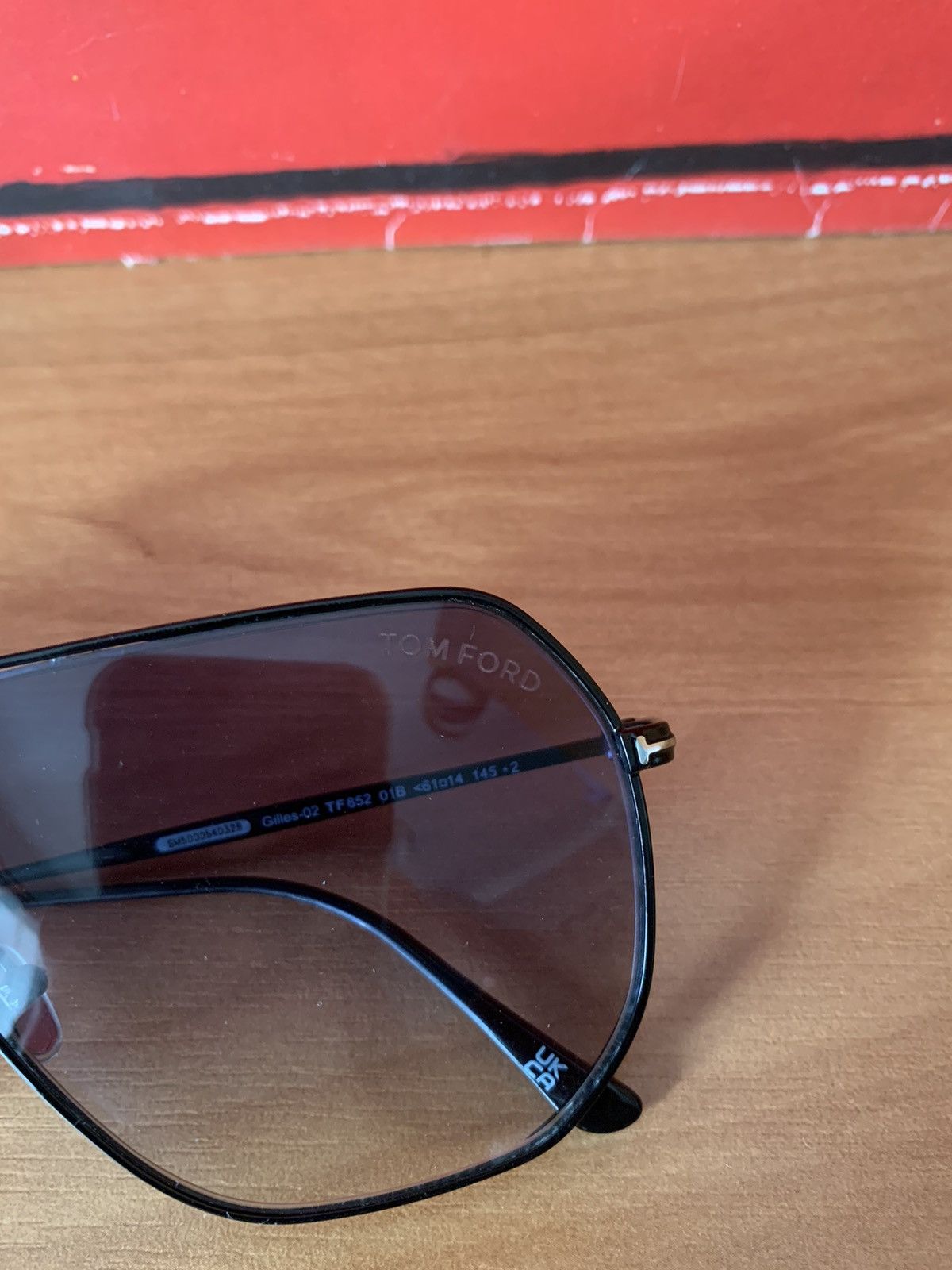 Designer × Tom Ford Tom Ford Gilles-02 TF 852 01B <61 14 145 Sunglasses Size ONE SIZE - 3 Thumbnail