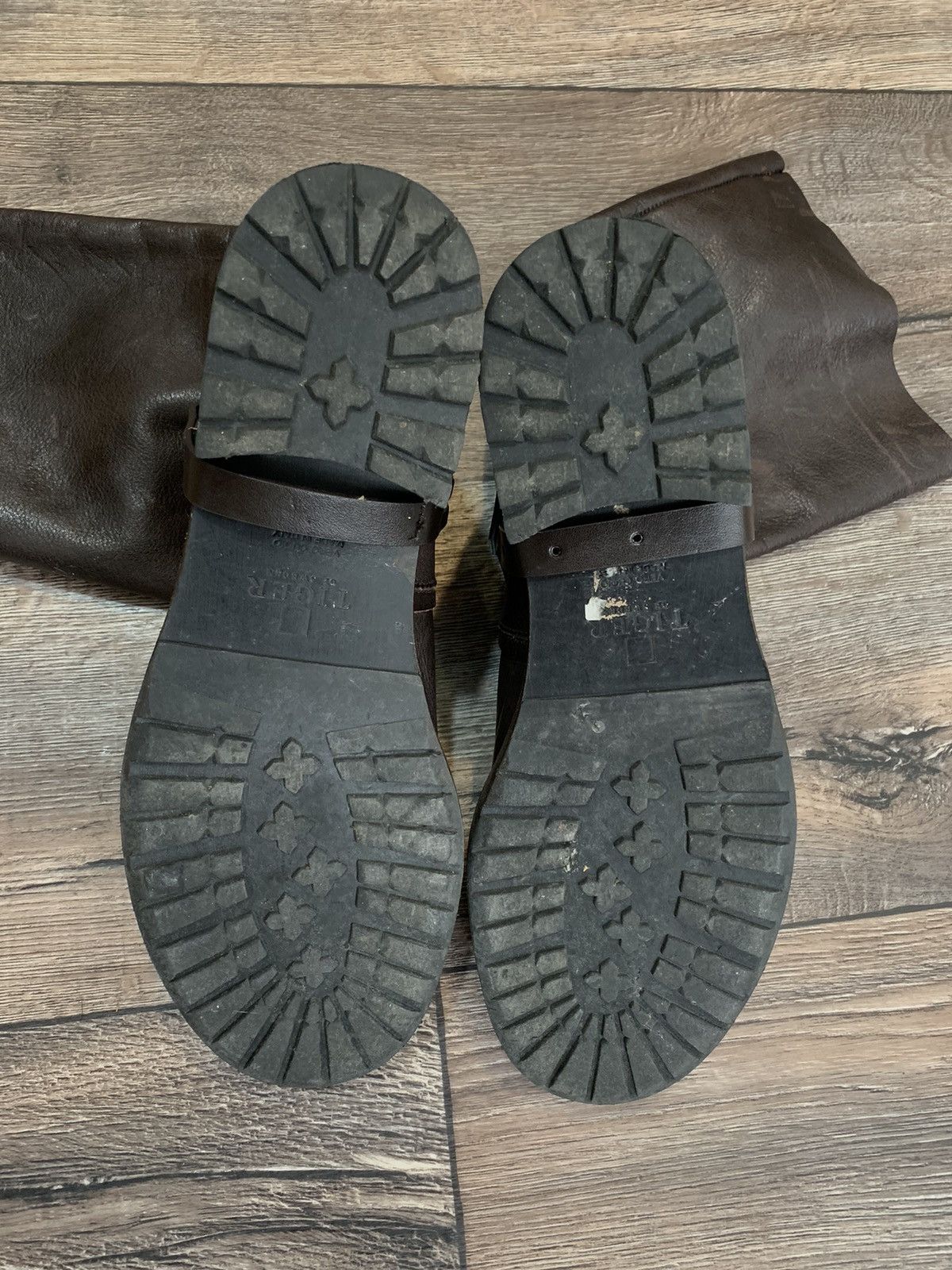 Cowboy Equipment × Genuine Leather × Tiger of Sweden Tiger of Sweden Brown Leather High Boots Made in Italy Size US 8 / EU 41 - 8 Thumbnail