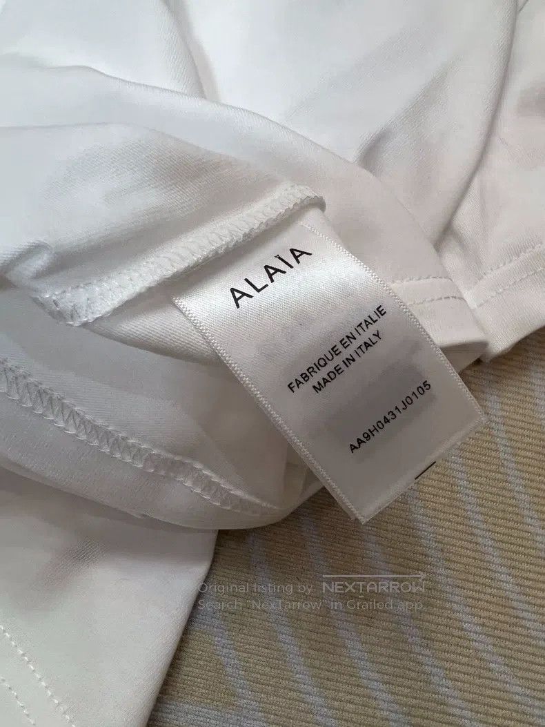Alaia Alaia Women's Short Sleeve T-Shirt Size XS / US 0-2 / IT 36-38 - 3 Thumbnail