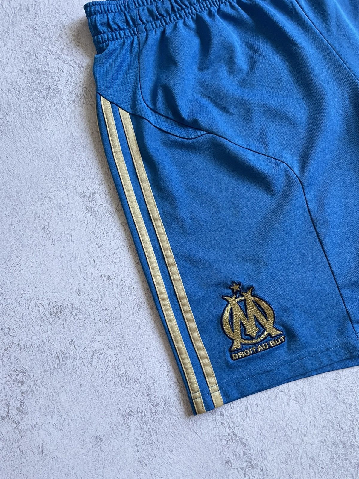 Adidas Adidas Olympique Marseille 2010/2011 Soccer Shorts Rare L Size US 36 / EU 52 - 2 Thumbnail