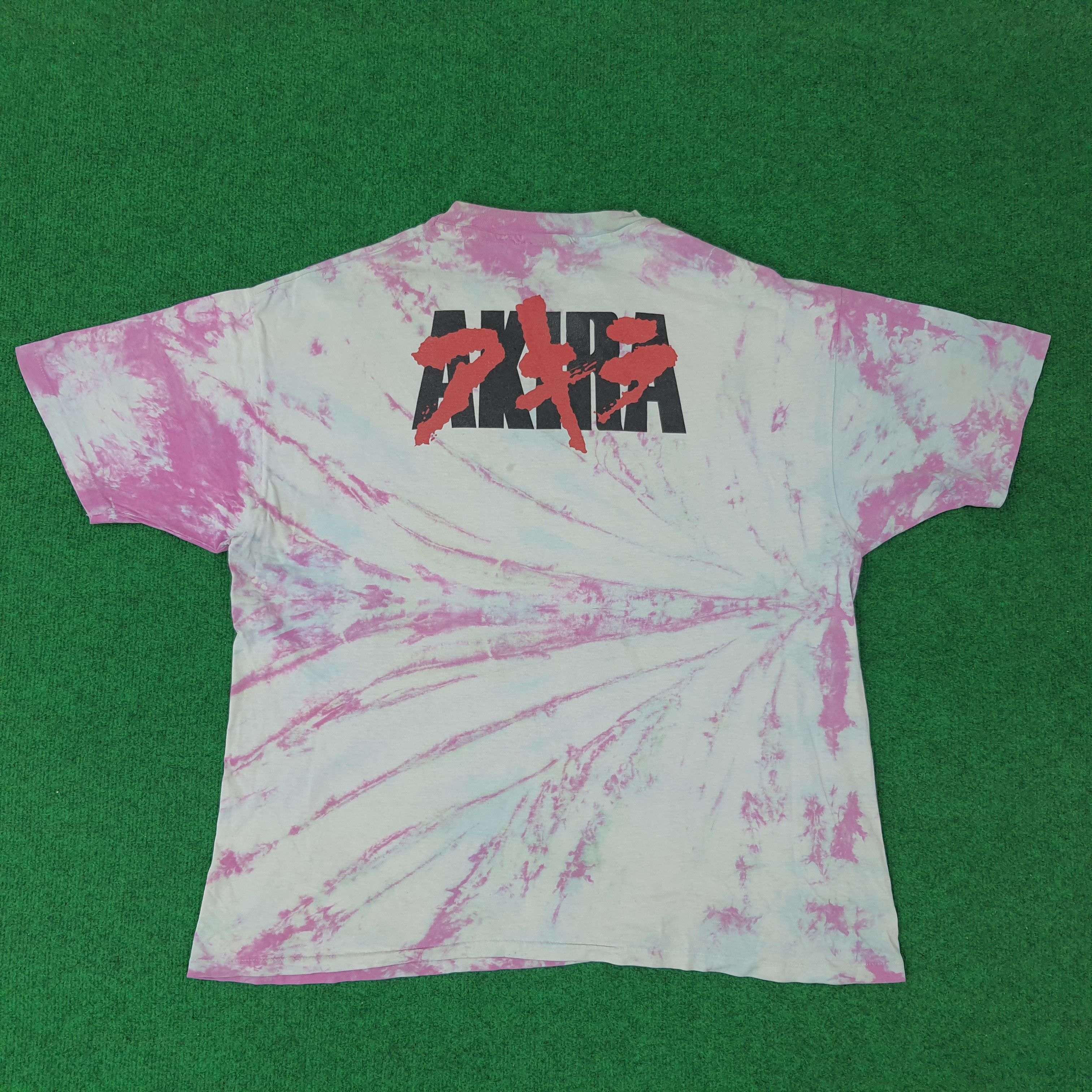 Hanes Vintage Akira 90s Japan Anime Tie Dye Tshirt C259N15 Size US XL / EU 56 / 4 - 4 Thumbnail