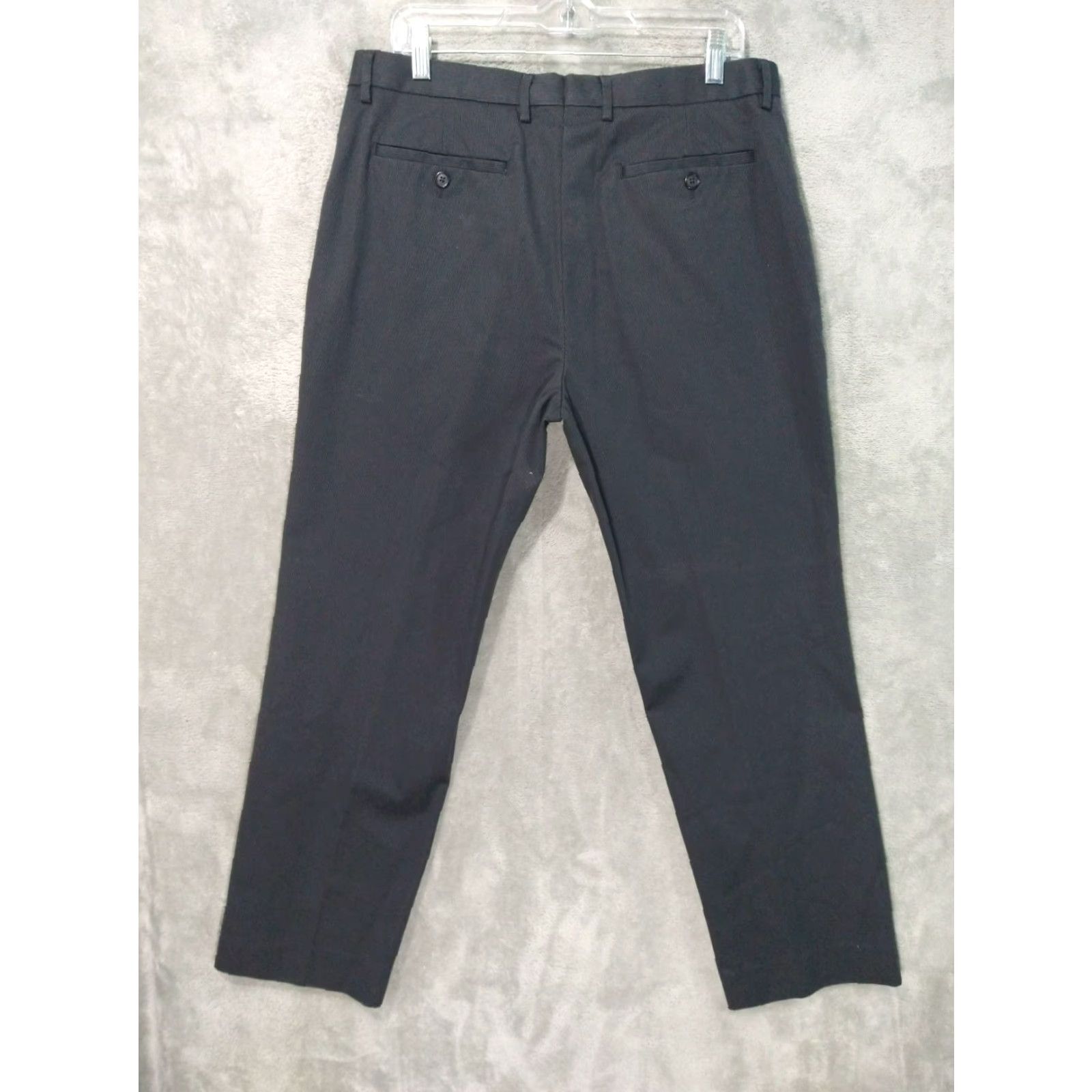 Banana Republic Banana Republic Pants Mens 34x30 Gray Pinstriped Chino Slim Fit Flat Front City Preppy Mens Size US 34 / EU 50 - 2 Thumbnail