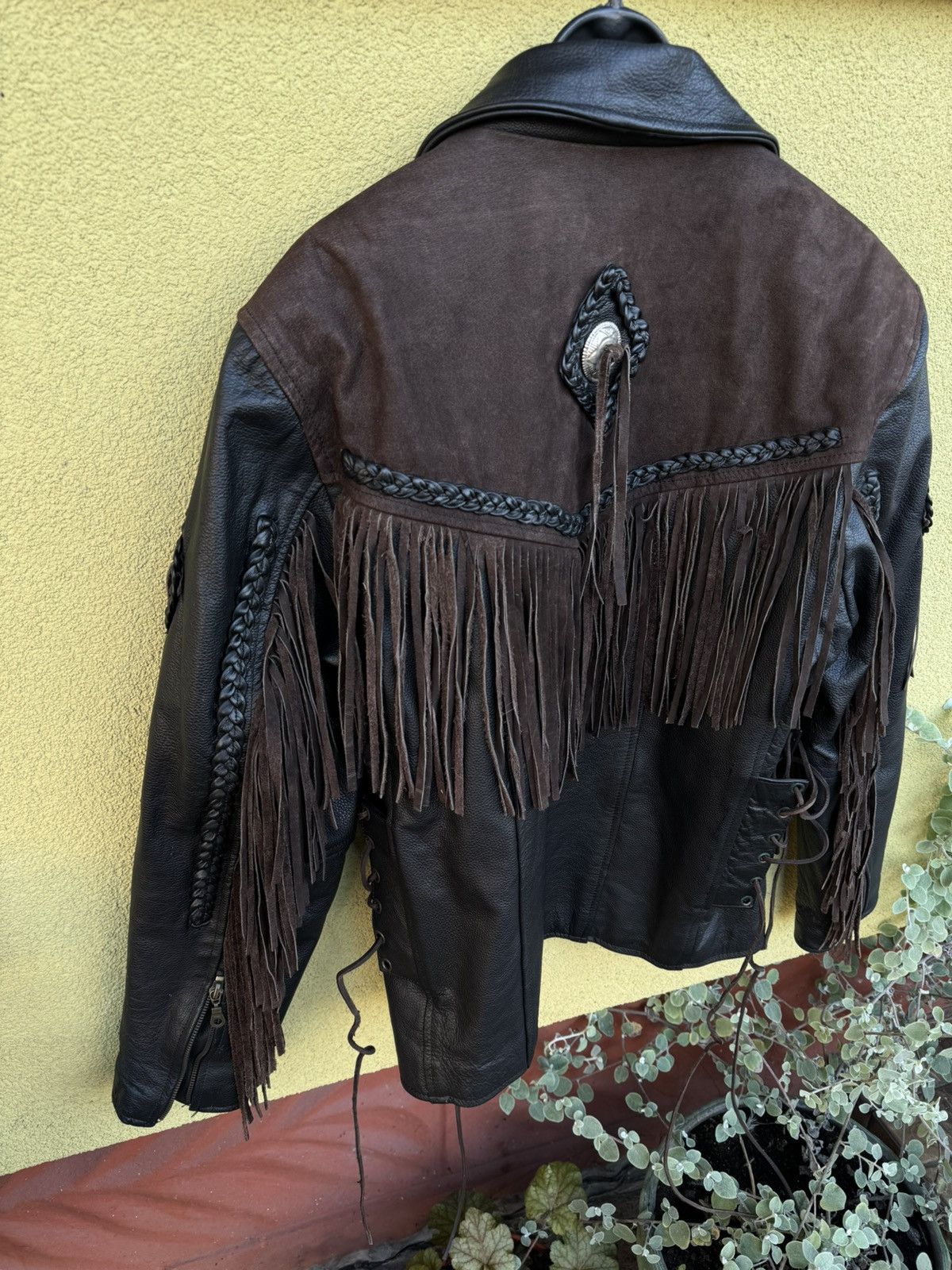 Vintage Vintage Suede Fringe Cowboy Western Leather Jacket Hype Rare Size US M / EU 48-50 / 2 - 13 Thumbnail