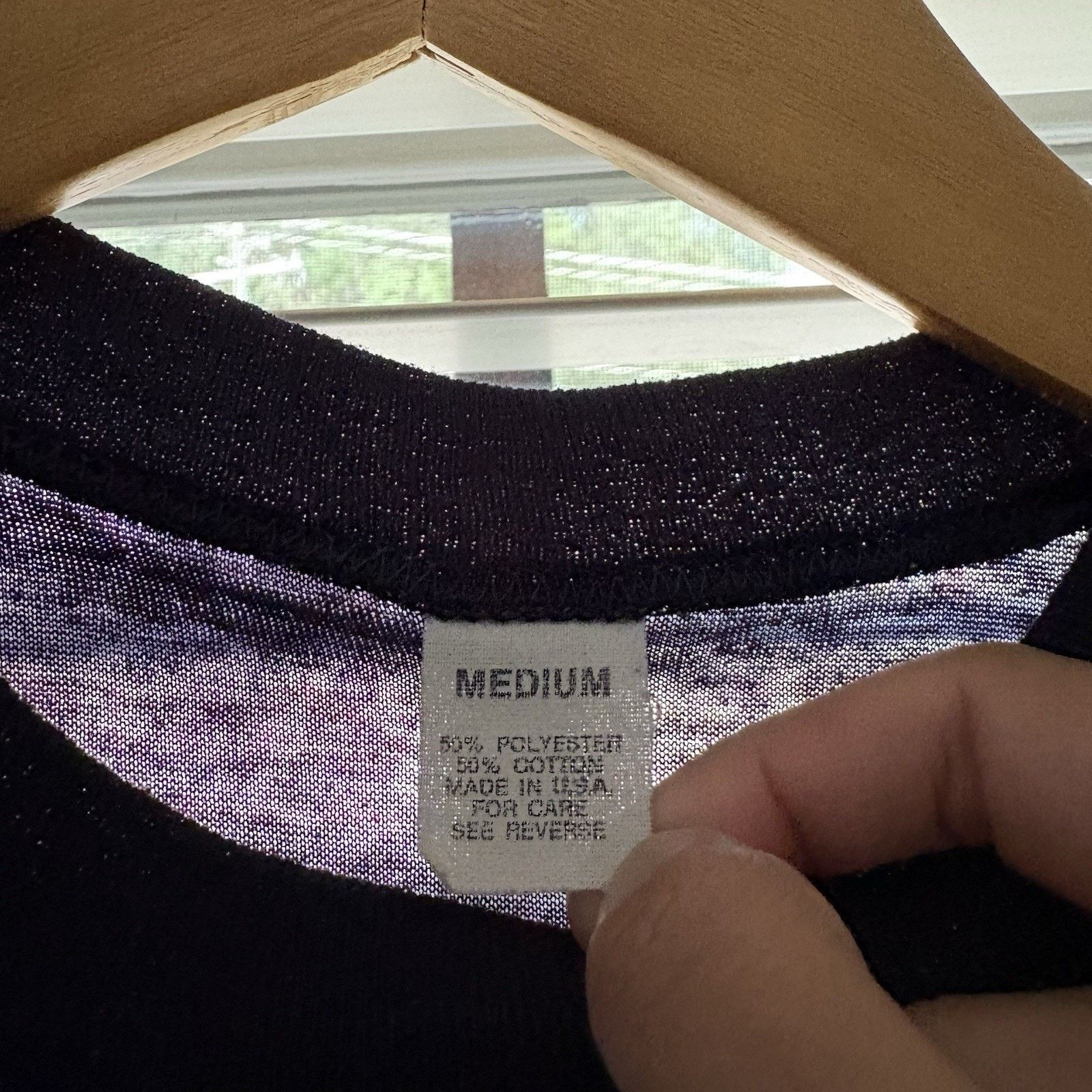 Vintage Vintage 1980s Paper Thin Burnout Navy Blue T-Shirt Size S Size US S / EU 44-46 / 1 - 4 Thumbnail