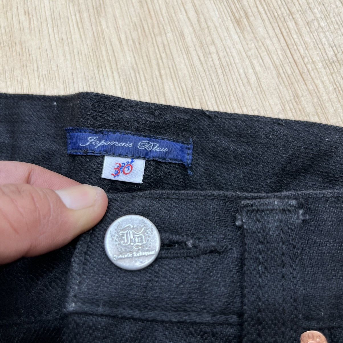 Hysteric Glamour JAPONAIS BLEU SUKAJAN JAPANESE BRAND BLACK DENIM Size US 30 / EU 46 - 7 Thumbnail