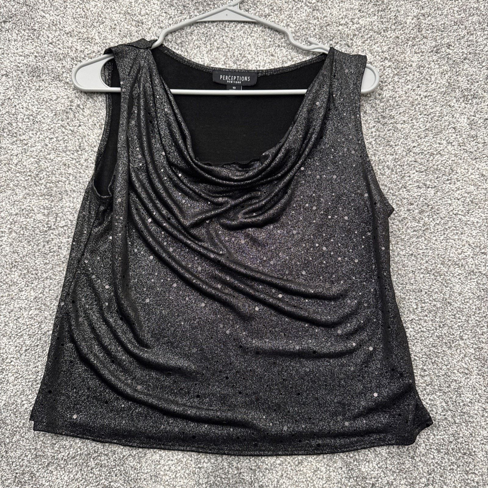 Other Perceptions 2 Piece Set Womens 10 Sparkly Evening Wear Chic Size L / US 10 / IT 46 - 2 Thumbnail