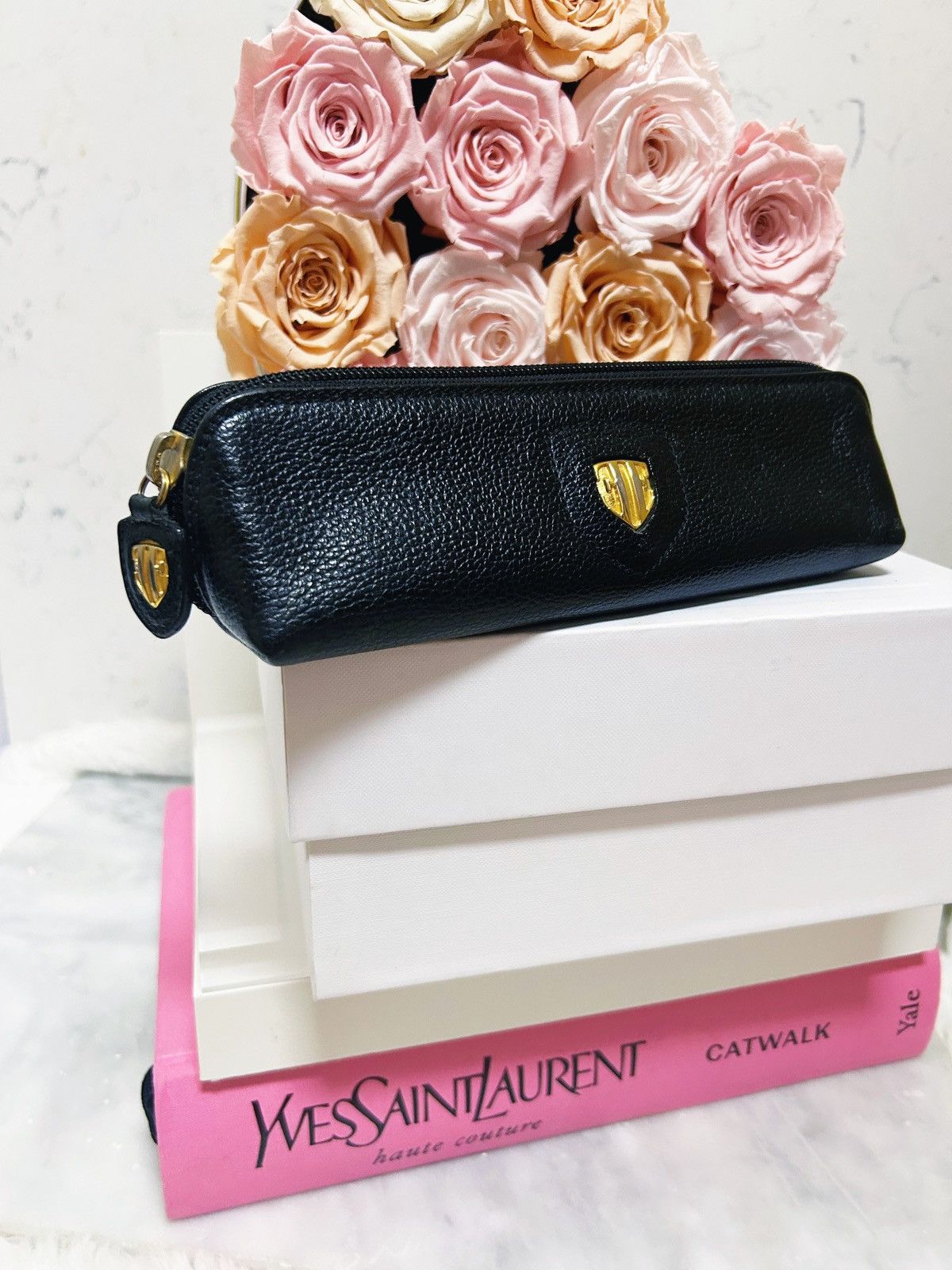 Escada Authentic Escada RARE Vintage Black Cosmetic / Pencil Bag Size ONE SIZE - 1 Thumbnail