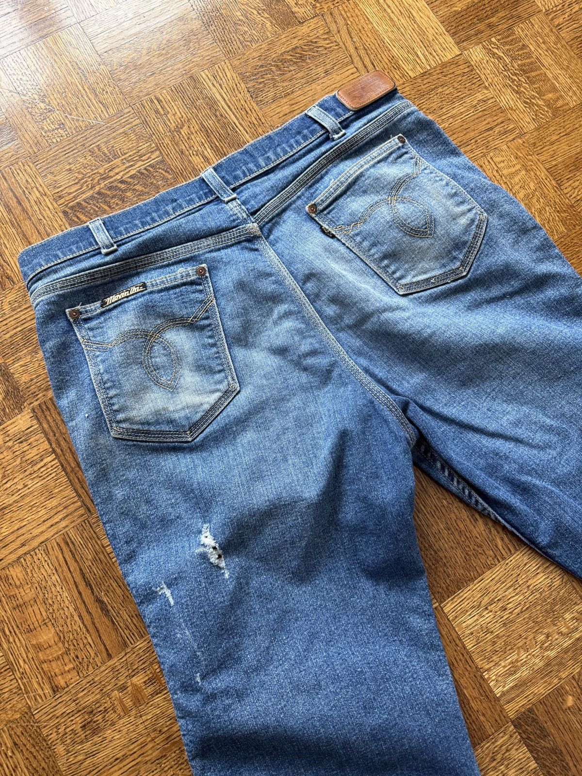 Levi's Vintage 70s Levi's Flared Movin' On Denim Jeans Size US 36 / EU 52 - 9 Thumbnail
