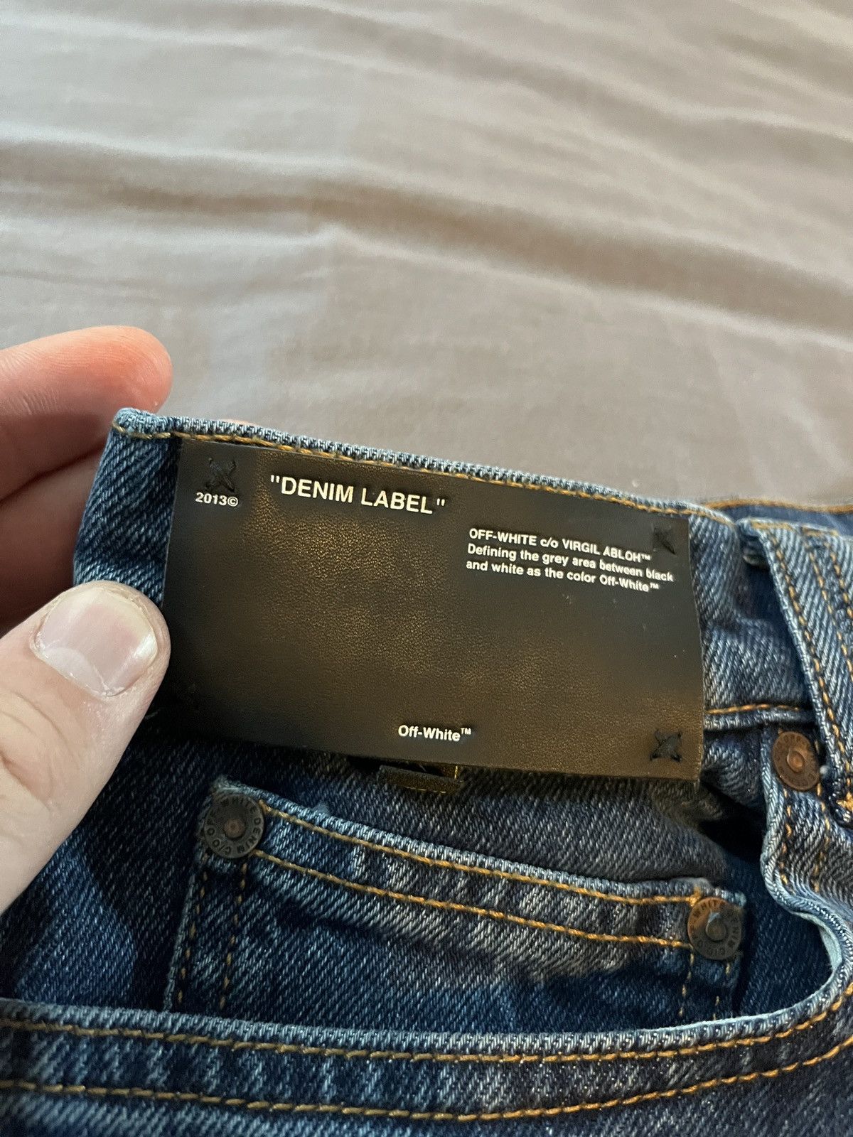 Off-White Off-White Blue Denim Pre Virgil Death Size US 34 / EU 50 - 6 Thumbnail