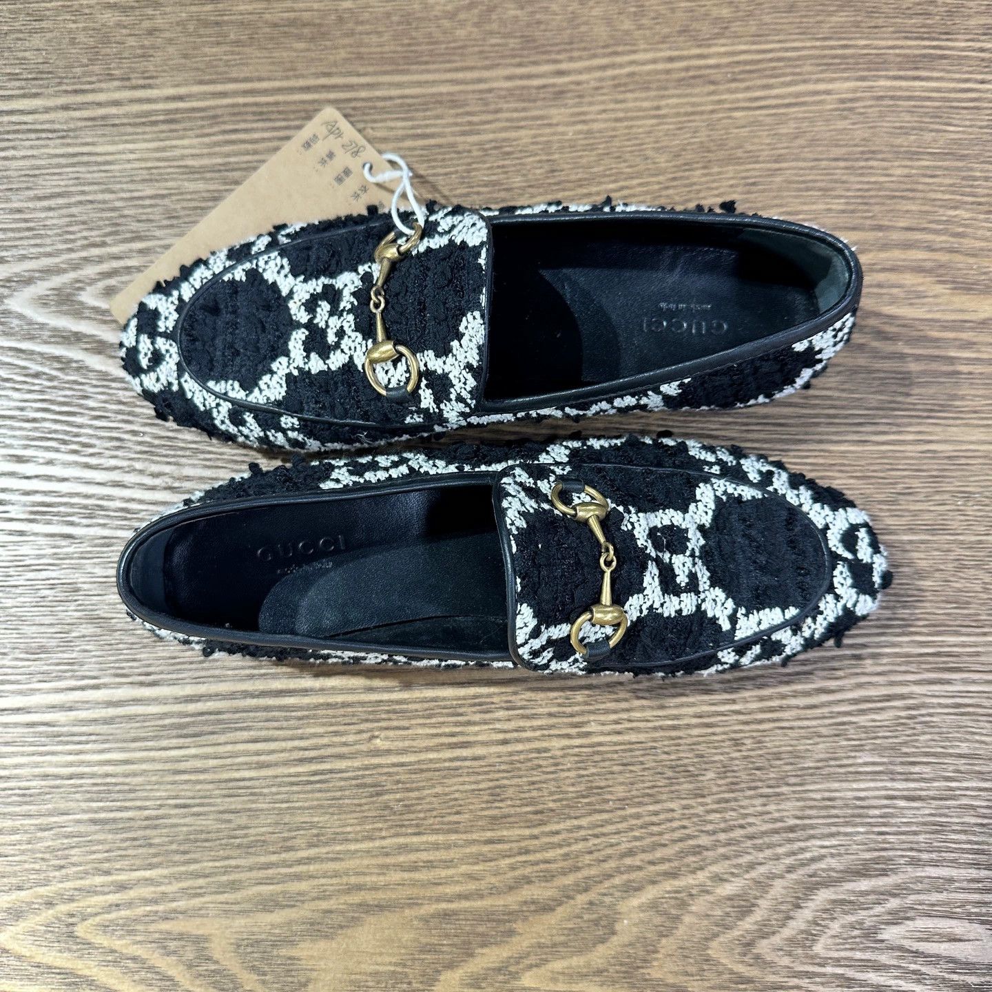 Gucci Gucci Women's Horsebit GG Loafer Black/White 37 Size US 6.5 / IT 36.5 - 3 Thumbnail