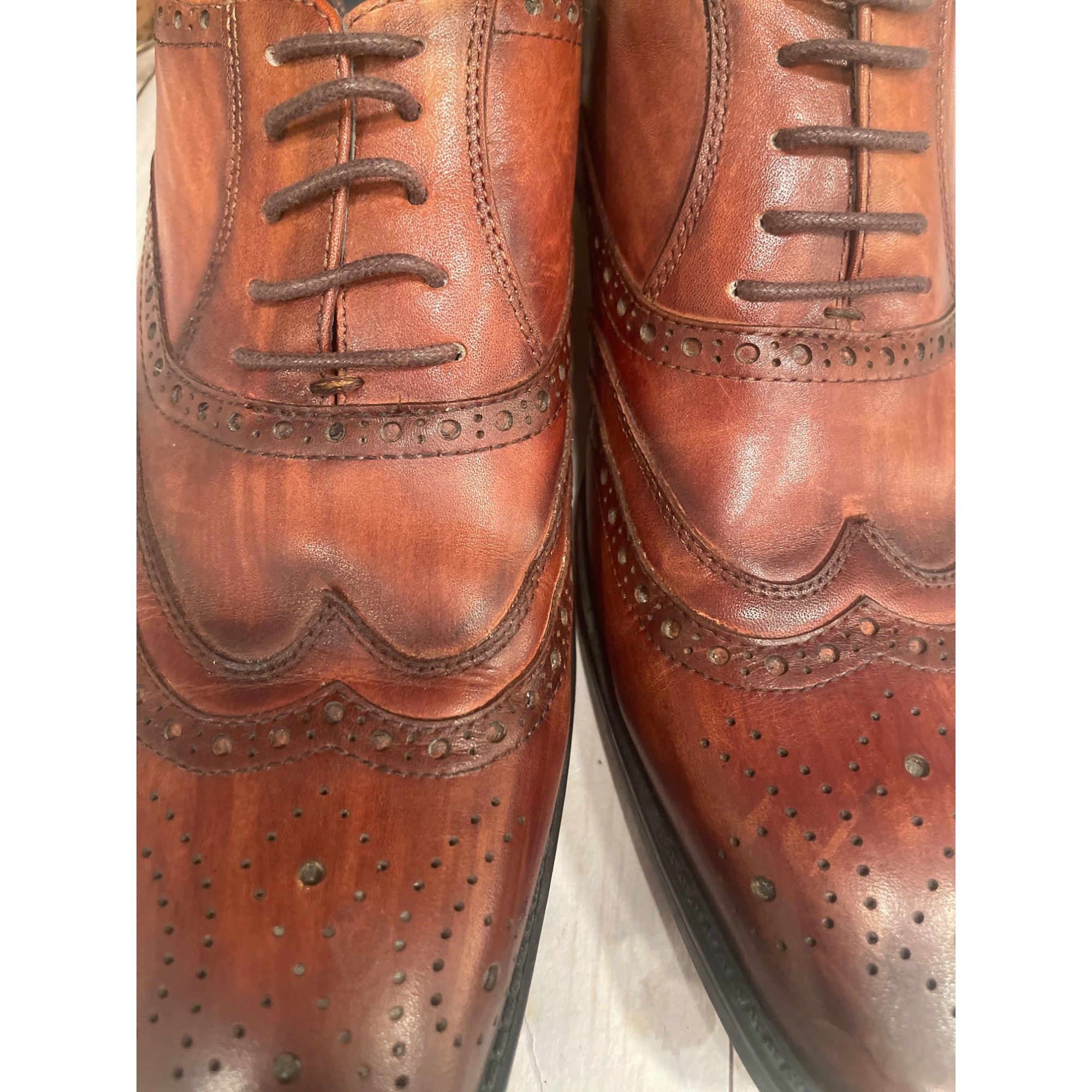 Other Jump New York Leather Oxford Wingtip Sz 10 Size US 10 / EU 43 - 8 Thumbnail