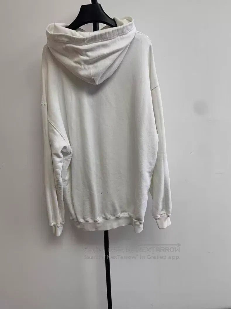 Balenciaga Balenciaga Pullover Drawstring Hooded Sweatshirt White Size US XS / EU 42 / 0 - 2 Thumbnail