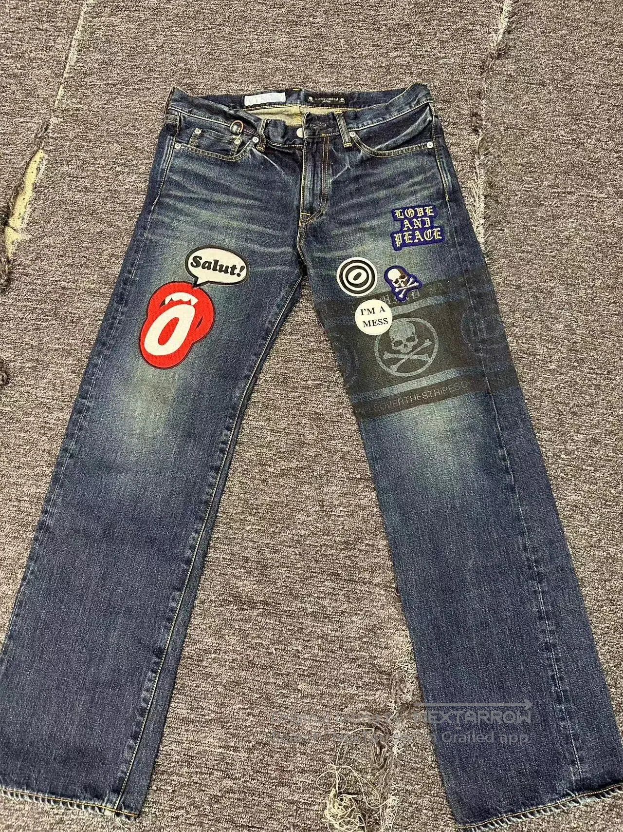 Mastermind Japan mastermind japan x overthestripes denim pants. Size US 30 / EU 46 - 1 Thumbnail