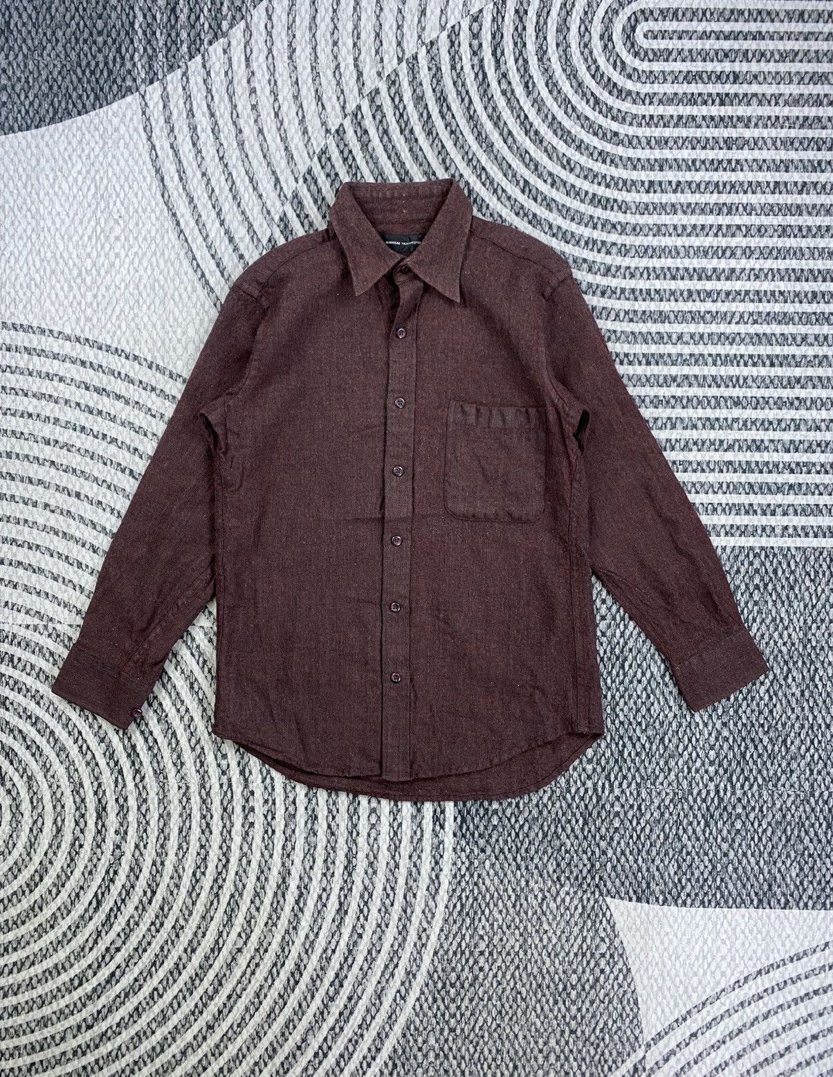 Kansai Yamamoto Vtg Kansai Yamamoto Burgandy Regular Fit Button Up Jacket Size US S / EU 44-46 / 1 - 1 Thumbnail
