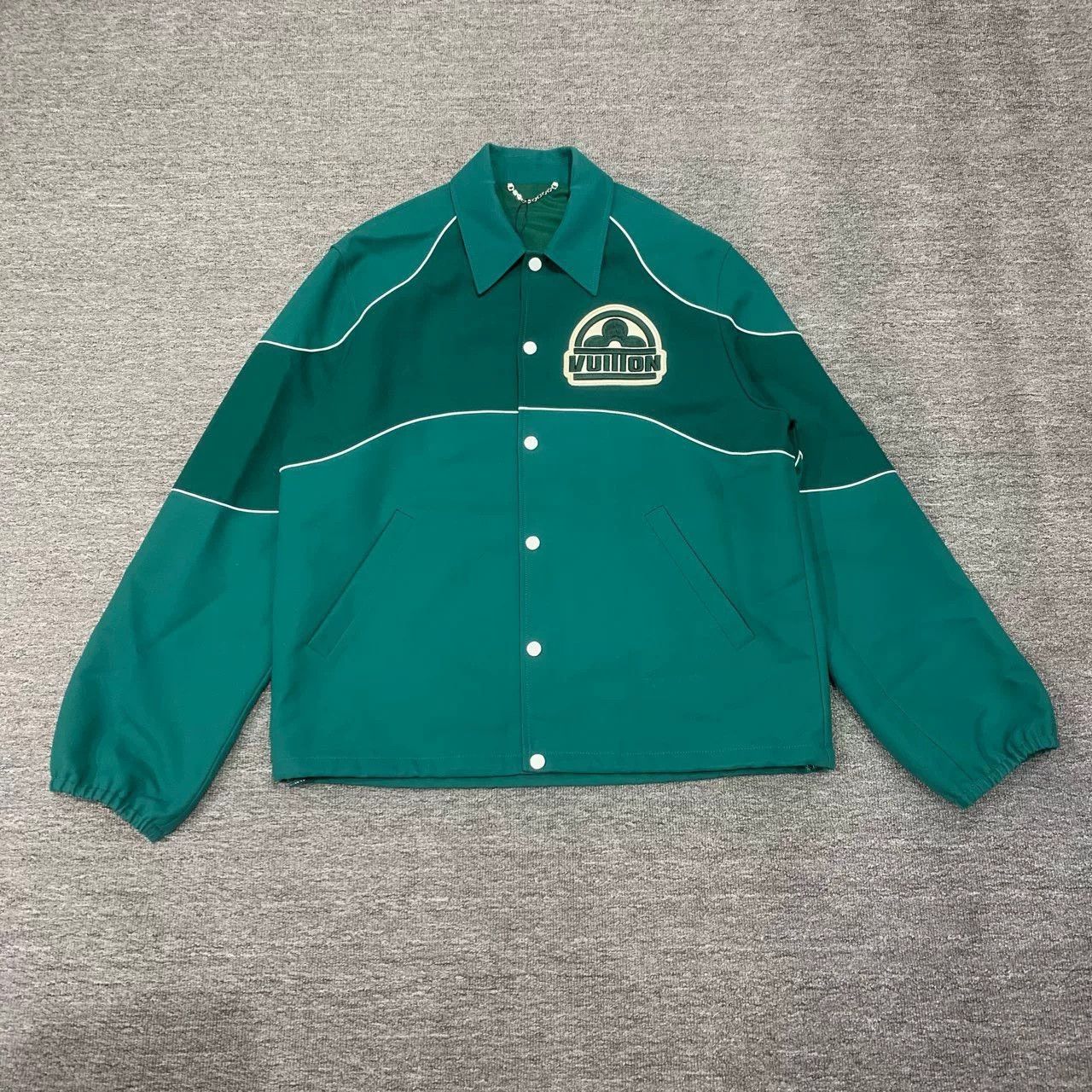 Louis Vuitton LV Green Three-Flower Embroidery Jacket Size US M / EU 48-50 / 2 - 1 Thumbnail