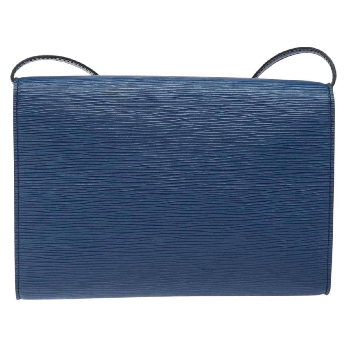 Louis Vuitton LOUIS VUITTON Epi Pochette Arche Shoulder Bag Blue M52575 Size ONE SIZE - 2 Thumbnail