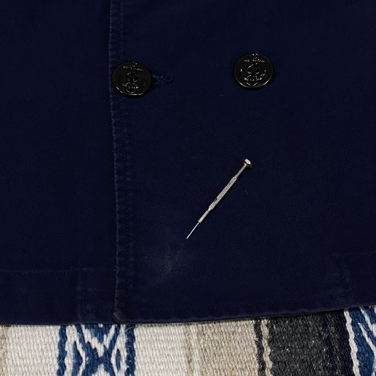 Bleu De Paname × Comme des Garcons Comme des Garçons Pea Coat Size US L / EU 52-54 / 3 - 8 Thumbnail