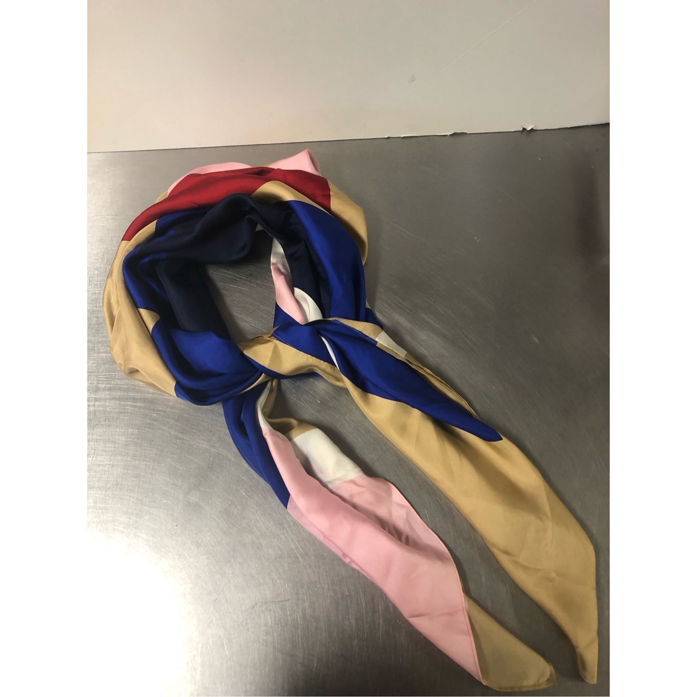 Lands' End Lands’ End Women’s Pink and Blue Large Box Scarf / wrap cove Size ONE SIZE - 1 Thumbnail