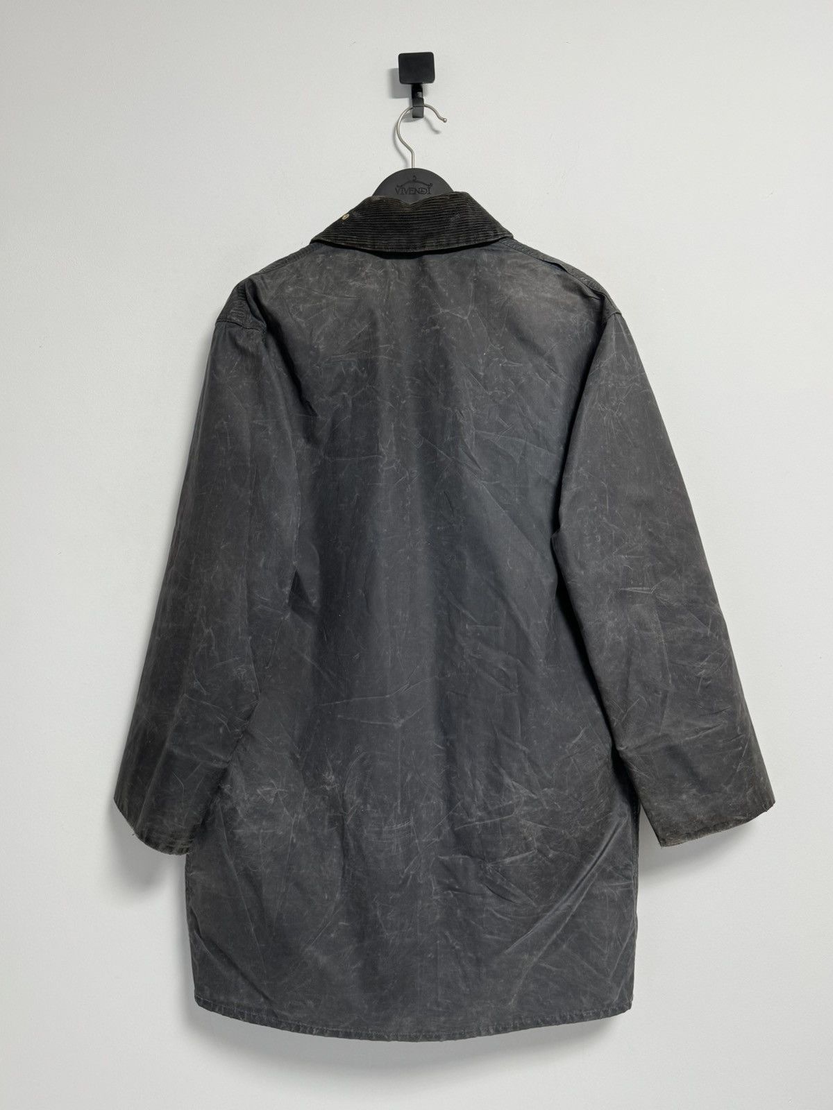 Barbour Barbour Border Wax Jacket Mens C40 102cm Navy Blue Vintage Size US XL / EU 56 / 4 - 13 Thumbnail