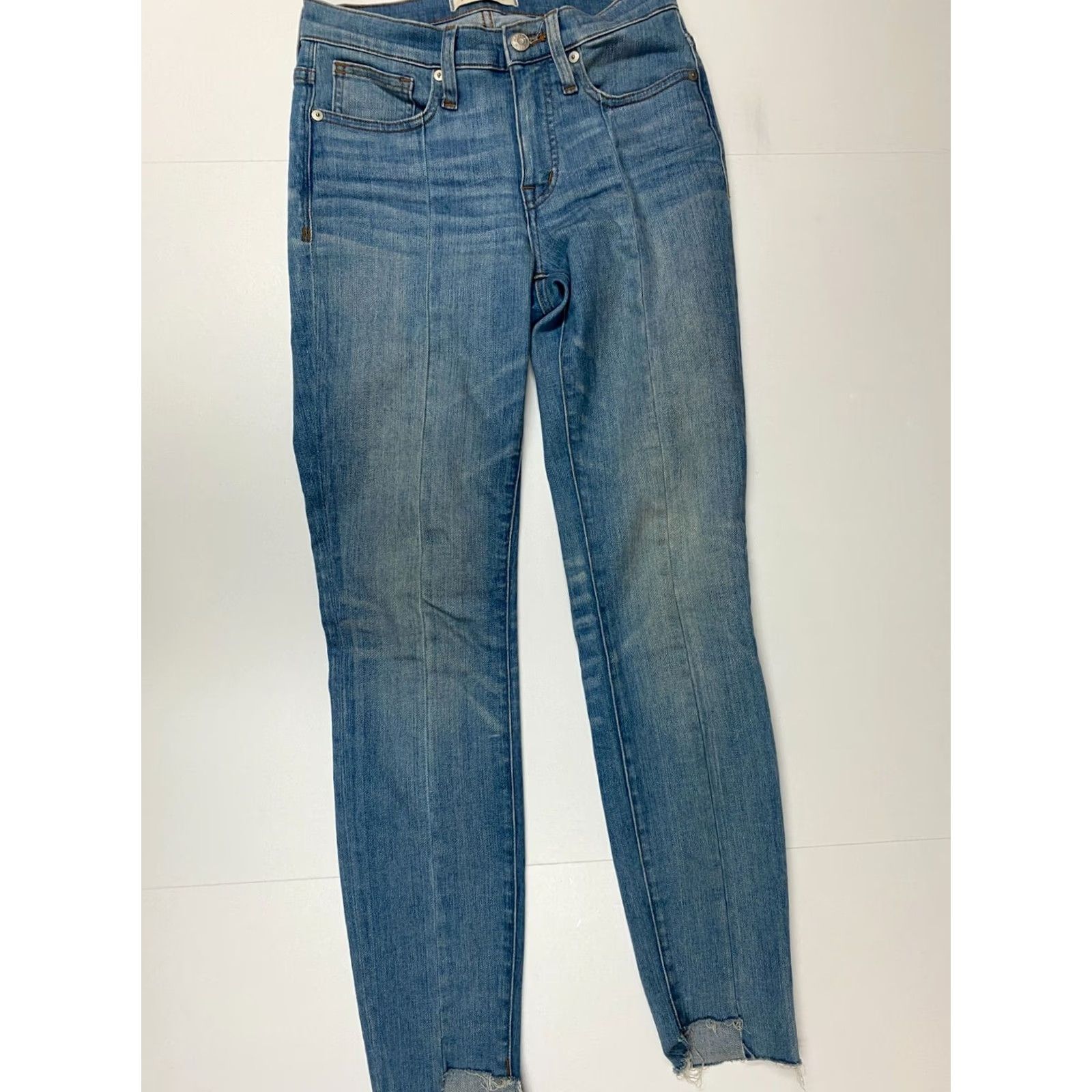 Madewell Madewell Jeans Skinny 24 Womens Blue Denim Cotton Blend Zip Inseam 27 Modern Designer Pockets Size 42" / US 20 - 6 Thumbnail
