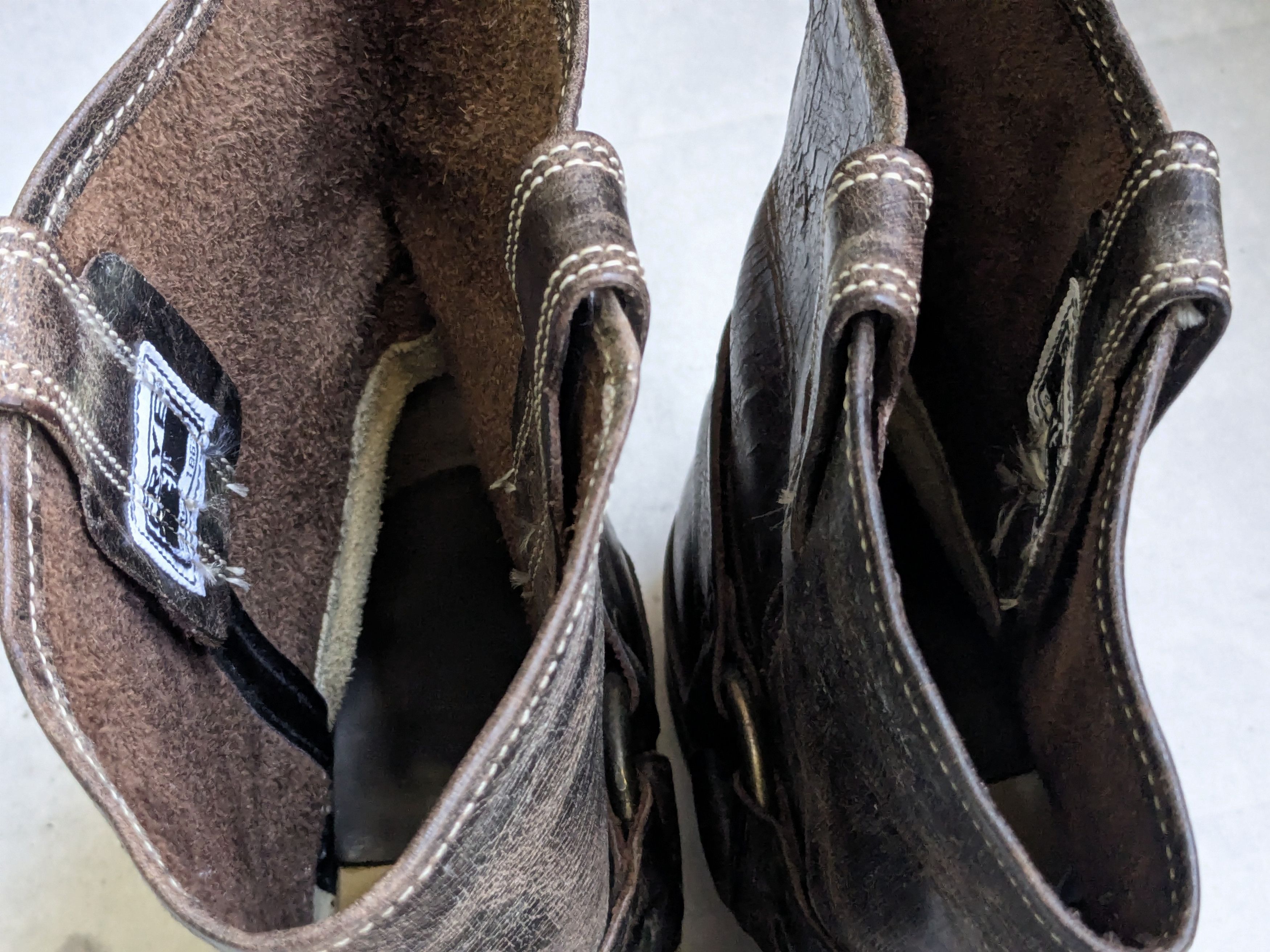 Frye Frye Harness Boots Brown Leather 12 M Leather Buckle Size US 12 / EU 45 - 3 Thumbnail