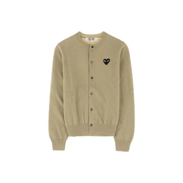 Comme des Garçons Play Beige Heart Cardigan 0079
