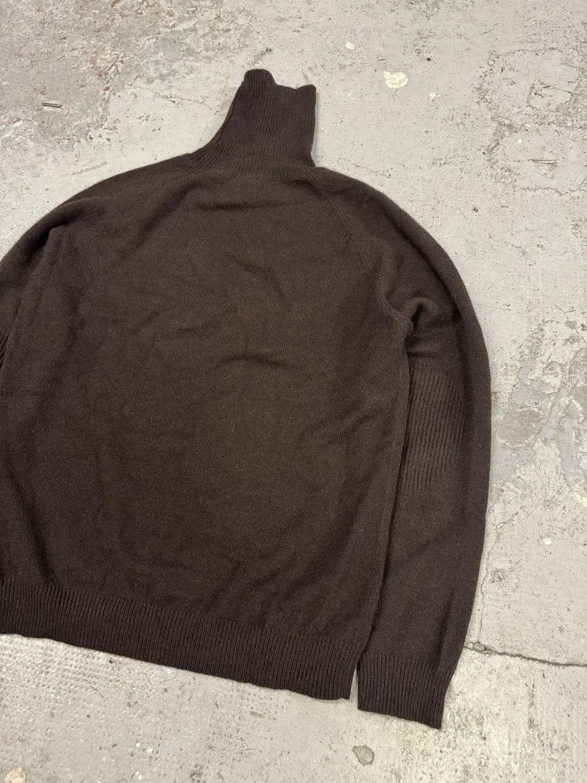 Designer × Vintage 2000s Dries Van Noten Brown Wool Turtleneck Size US M / EU 48-50 / 2 - 8 Thumbnail