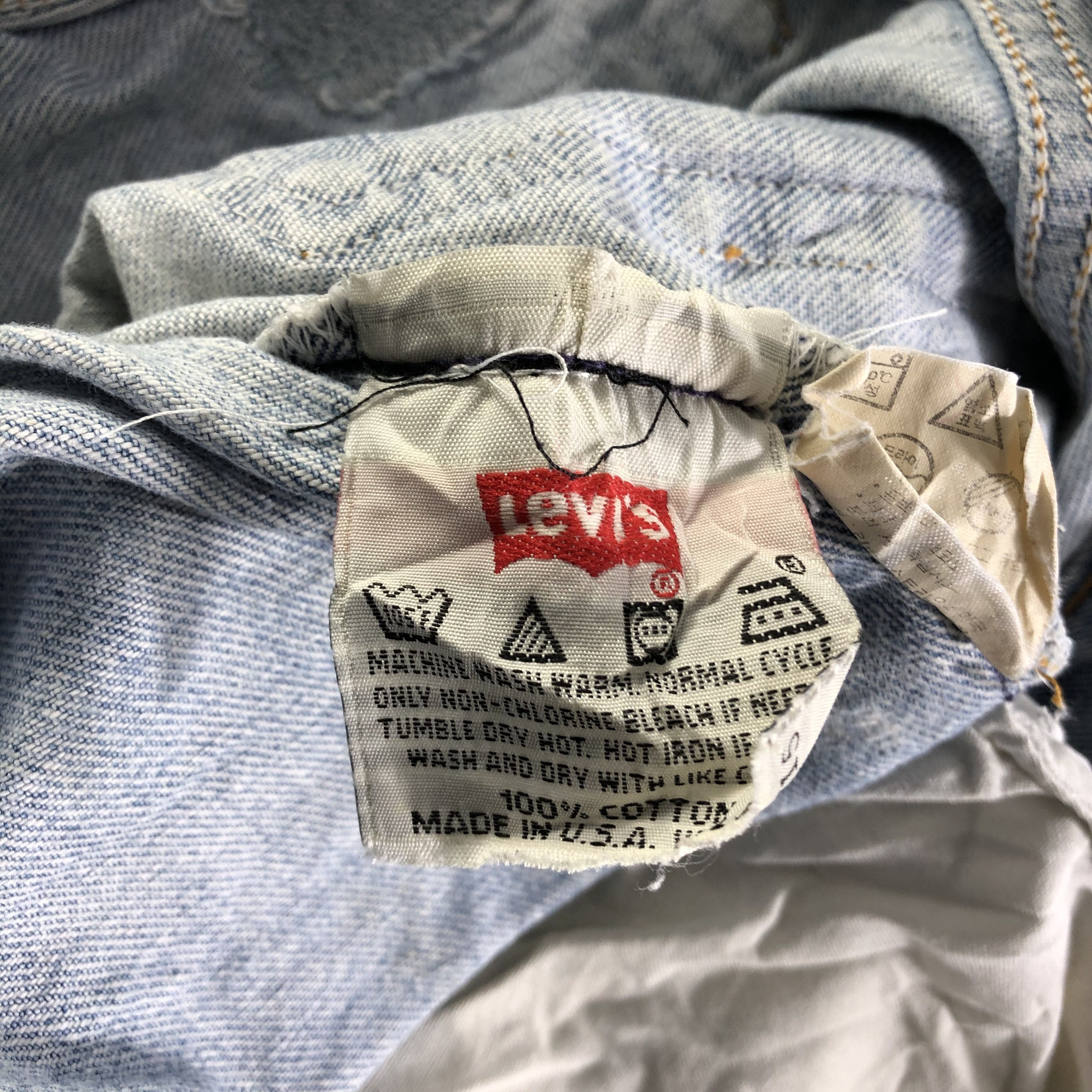 Levi's Vintage Light Wash Levis 501 Jeans-J4611 Size US 30 / EU 46 - 9 Thumbnail