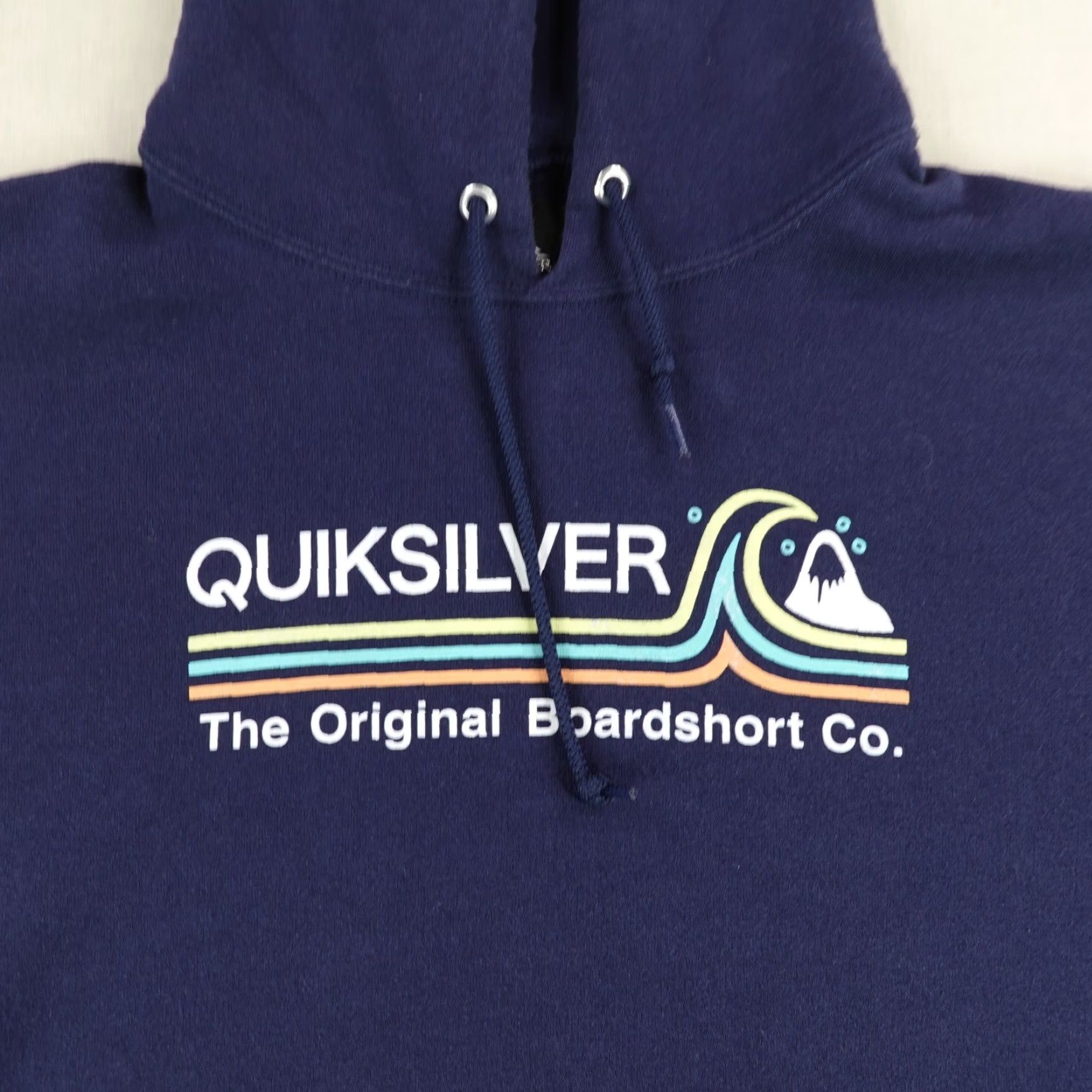 Quiksilver VINTAGE Quiksilver Hoodie Mens M Blue Graphic Print Hooded Pockets Pullover Sweatshirt Beach Outdoor 90s Skating Mens Size US M / EU 48-50 / 2 - 2 Thumbnail