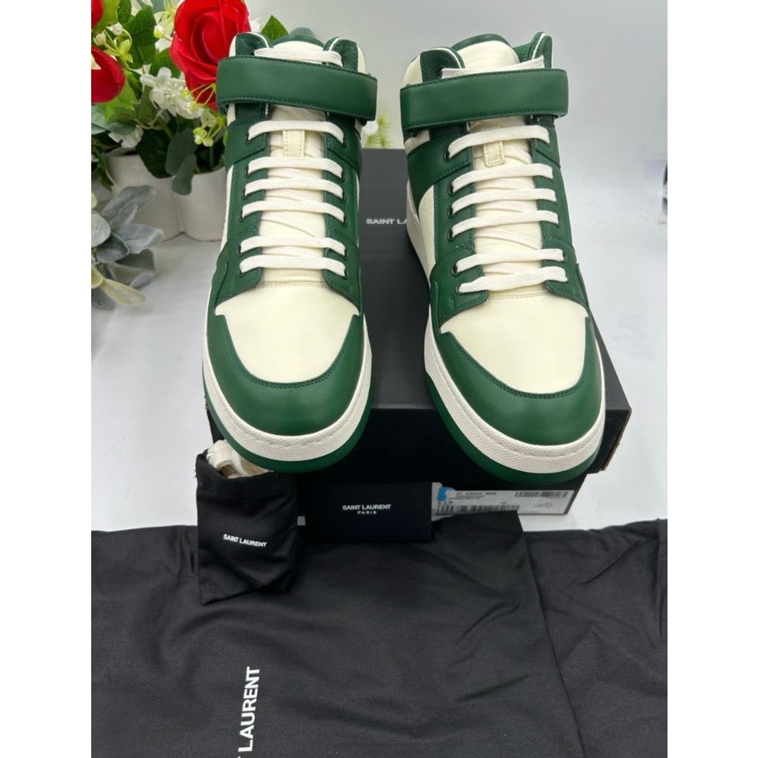 Saint Laurent Paris Saint Laurent LAX leather high top sneakers size 46/13 US Size US 13 / EU 46 - 5 Thumbnail