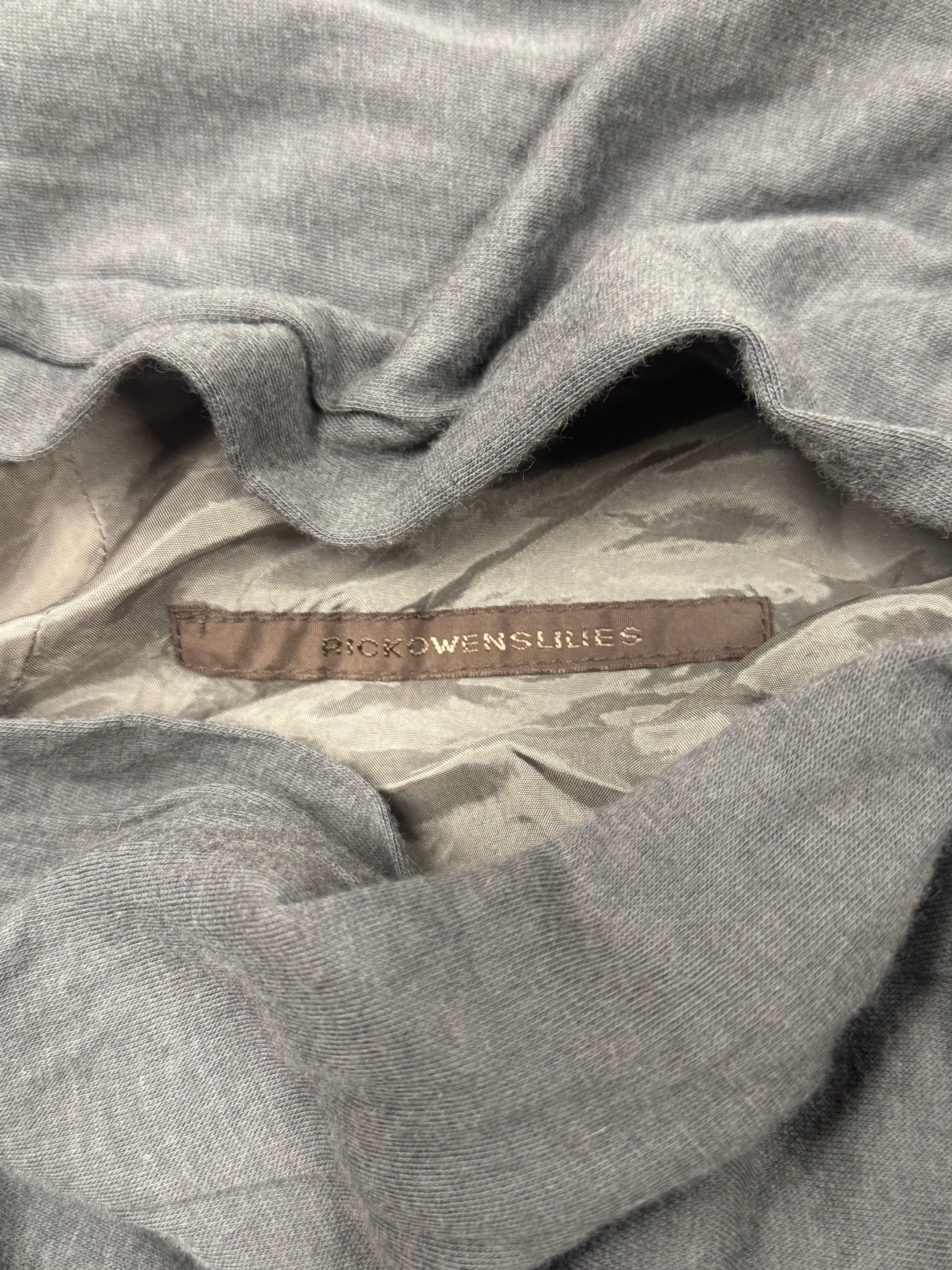 Rick Owens 2000s Rick Owens ‘Lilies’ Dark Grey Tie Up Cardigan Size M / US 6-8 / IT 42-44 - 3 Thumbnail