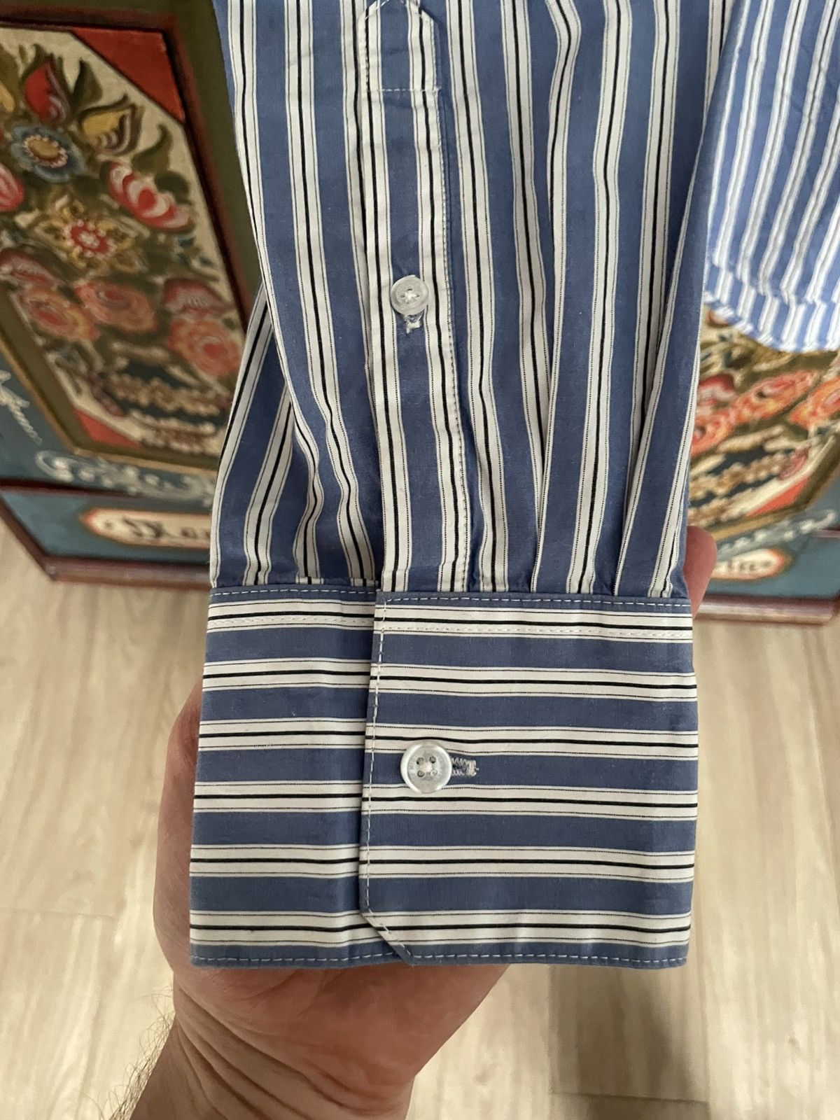 Viktor & Rolf VIKTOR AND ROLF Mister Mister - Striped frill shirt Size US M / EU 48-50 / 2 - 6 Thumbnail