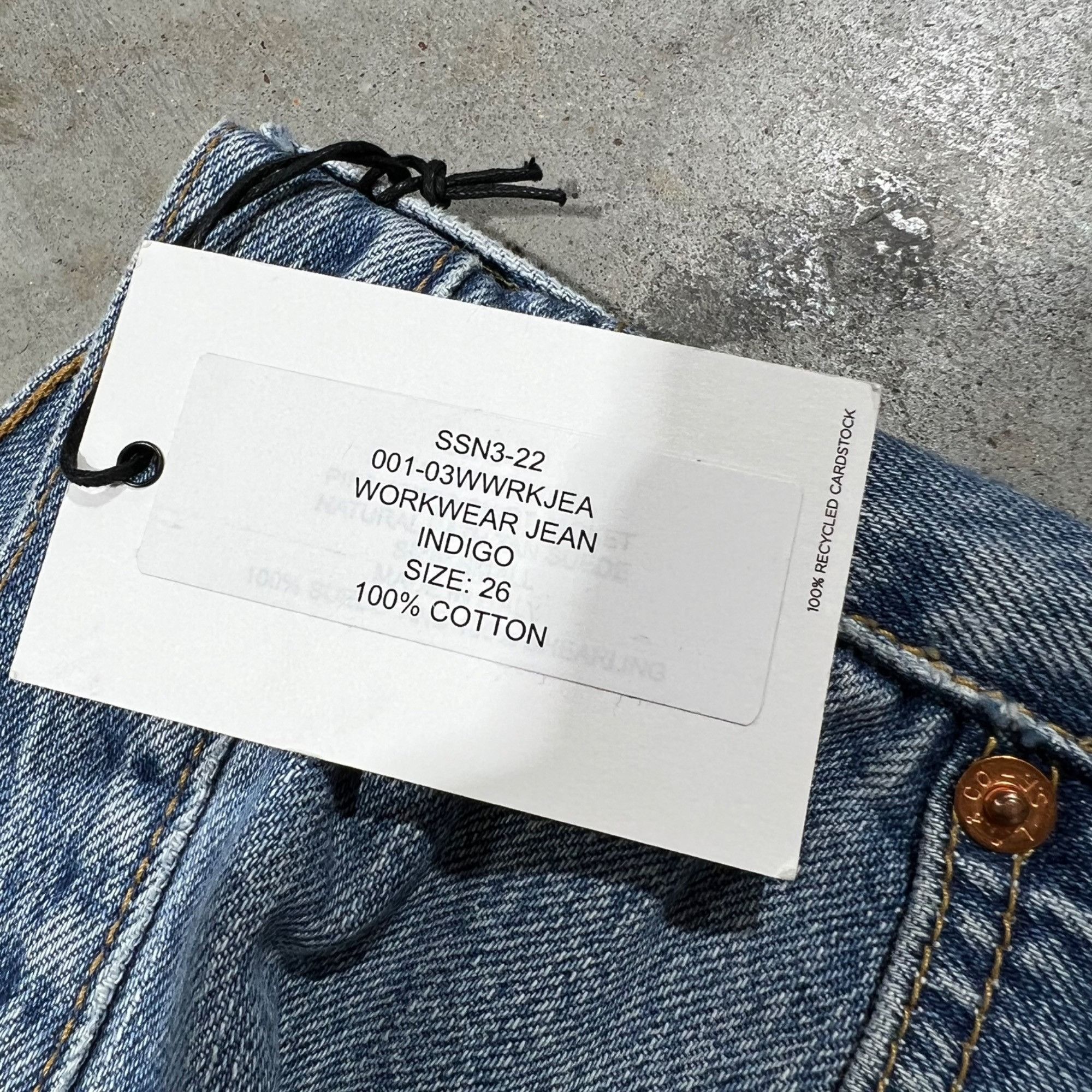 Levi's × RE/DONE NWT RE/DONE x LEVI'S WORKWEAR INDIGO JEANS SZ 26 Size 26" / US 2 / IT 38 - 8 Thumbnail