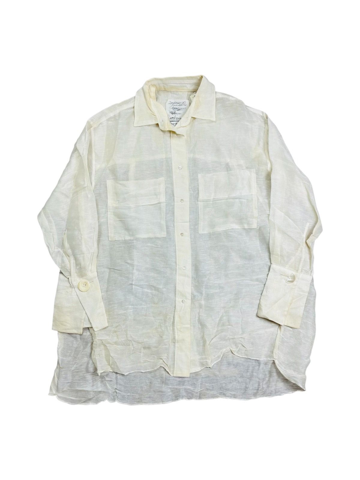 20471120 Japanese Avant Garde - Sheer Mesh Button Shirt Size US M / EU 48-50 / 2 - 1 Thumbnail