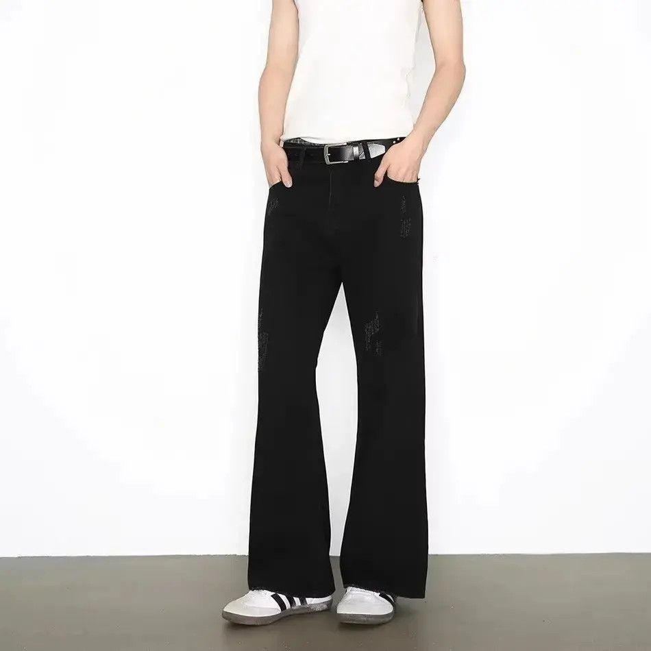 Japanese Brand Retro loose high street micro flared jeans Size US 30 / EU 46 - 2 Thumbnail