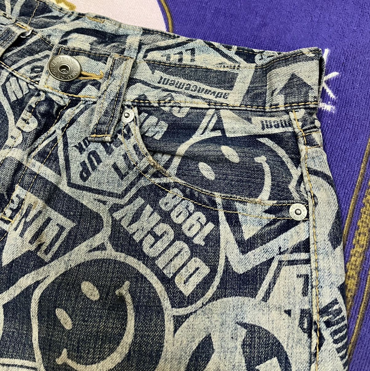 Japanese Brand 💸BindingOffer💸 CO&LU Rare Design Denim Pant Size US 32 / EU 48 - 6 Thumbnail