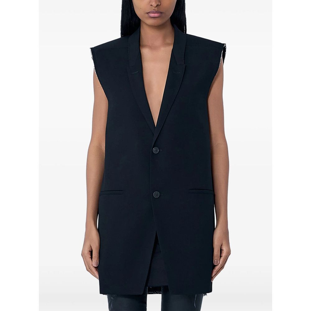 Rick Owens Rick Owens BLACK Jackets - Waistcoat & Gilets Size M / US 6-8 / IT 42-44 - 1 Thumbnail