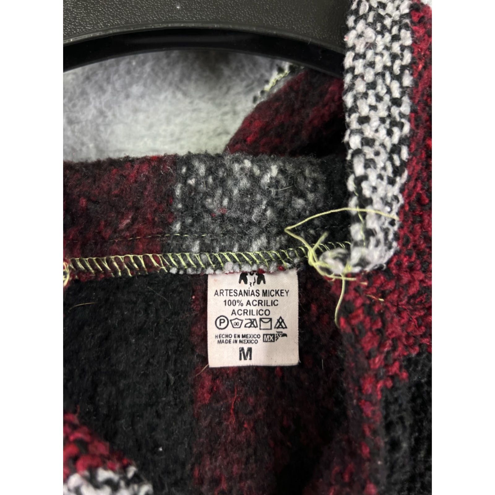 Vintage Micke Baja Hoodie Men M Red Black Drug Rug Pocket Hoodie Mens - Note: Ensure only words from original title; avoid adding extra punctuation. Size US M / EU 48-50 / 2 - 3 Thumbnail